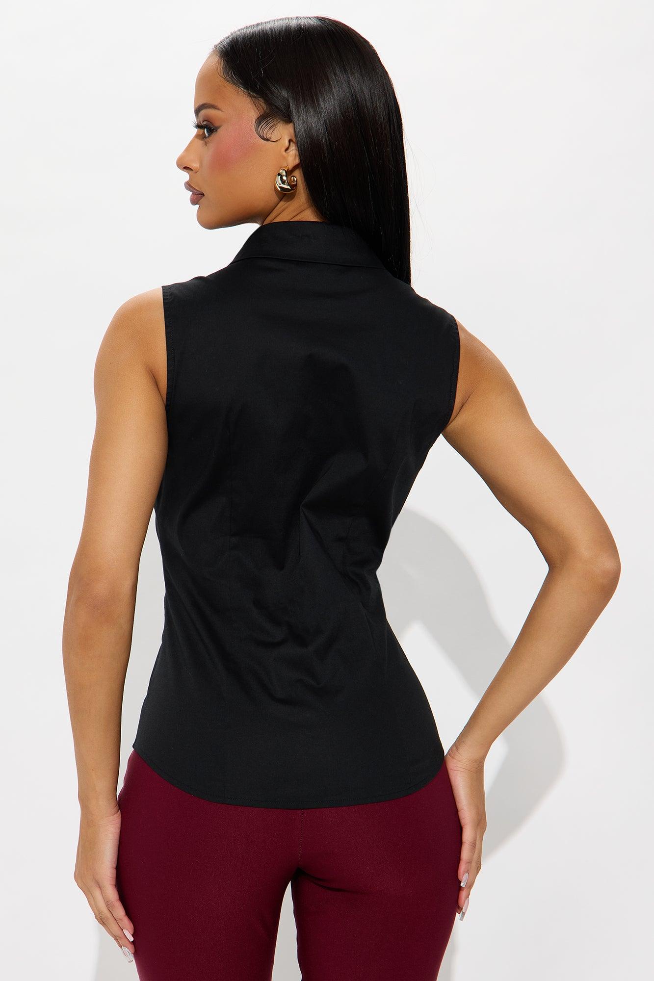 Brisa Poplin Shirt - Black Product Image