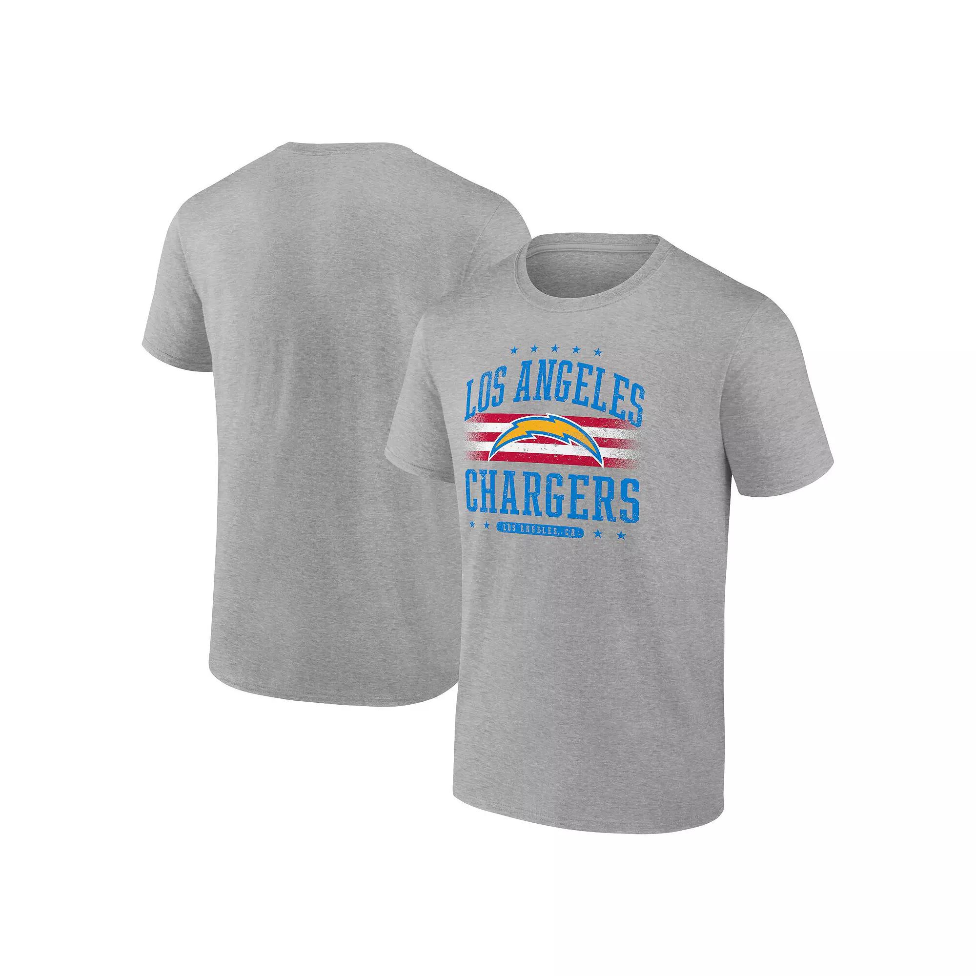 Men's Fanatics Gray Los Angeles Chargers Americana T-Shirt,  Product Image