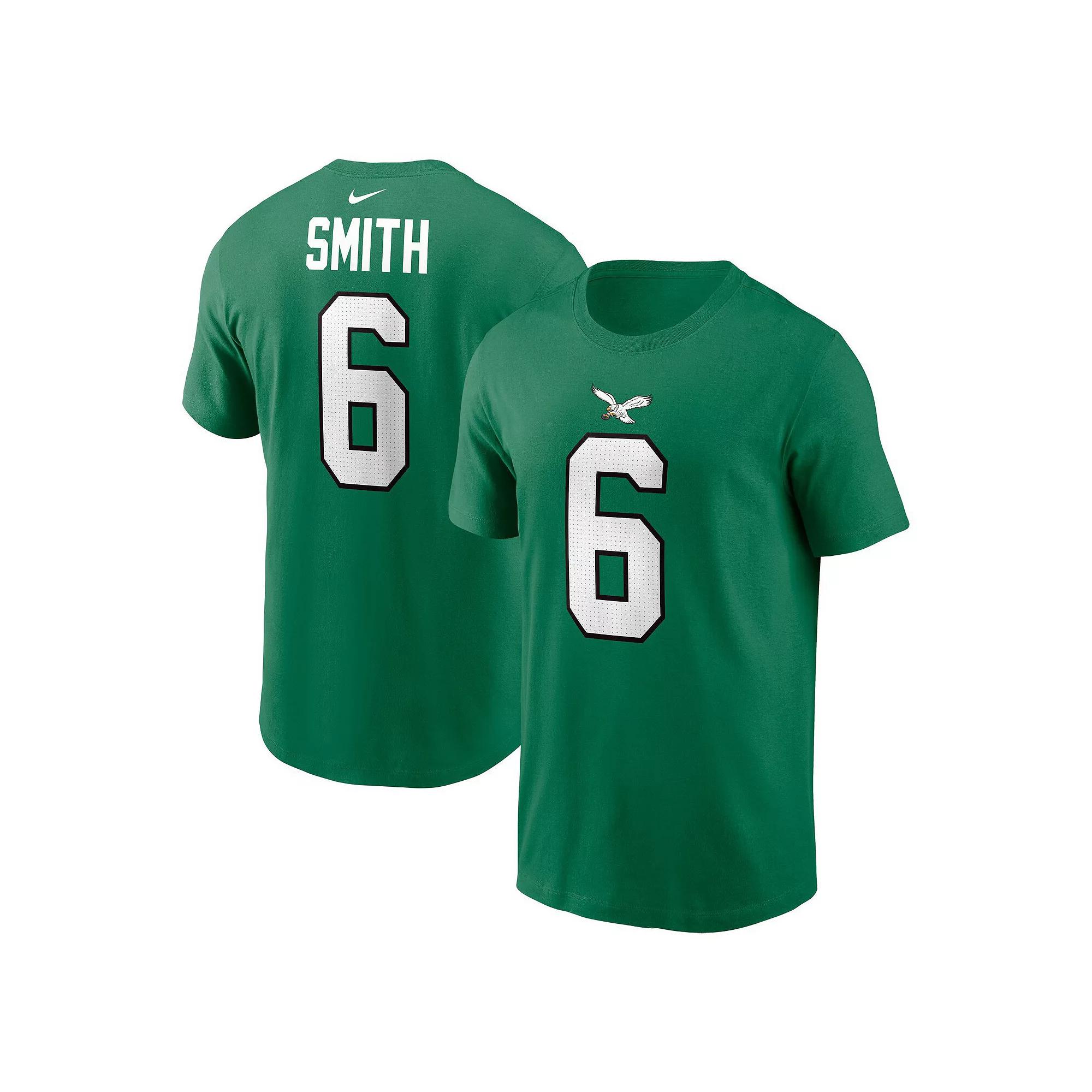 Men's Nike DeVonta Smith Kelly Green Philadelphia Eagles Alternate Player Name & Number T-Shirt,  Product Image