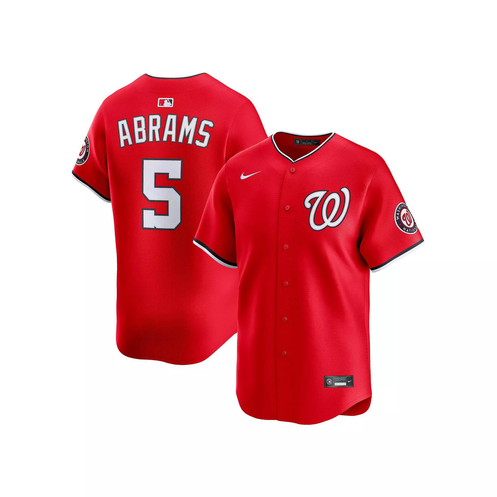 Mens Nike CJ Abrams Washington Nationals 2nd Alternate Limited Player Jersey Product Image