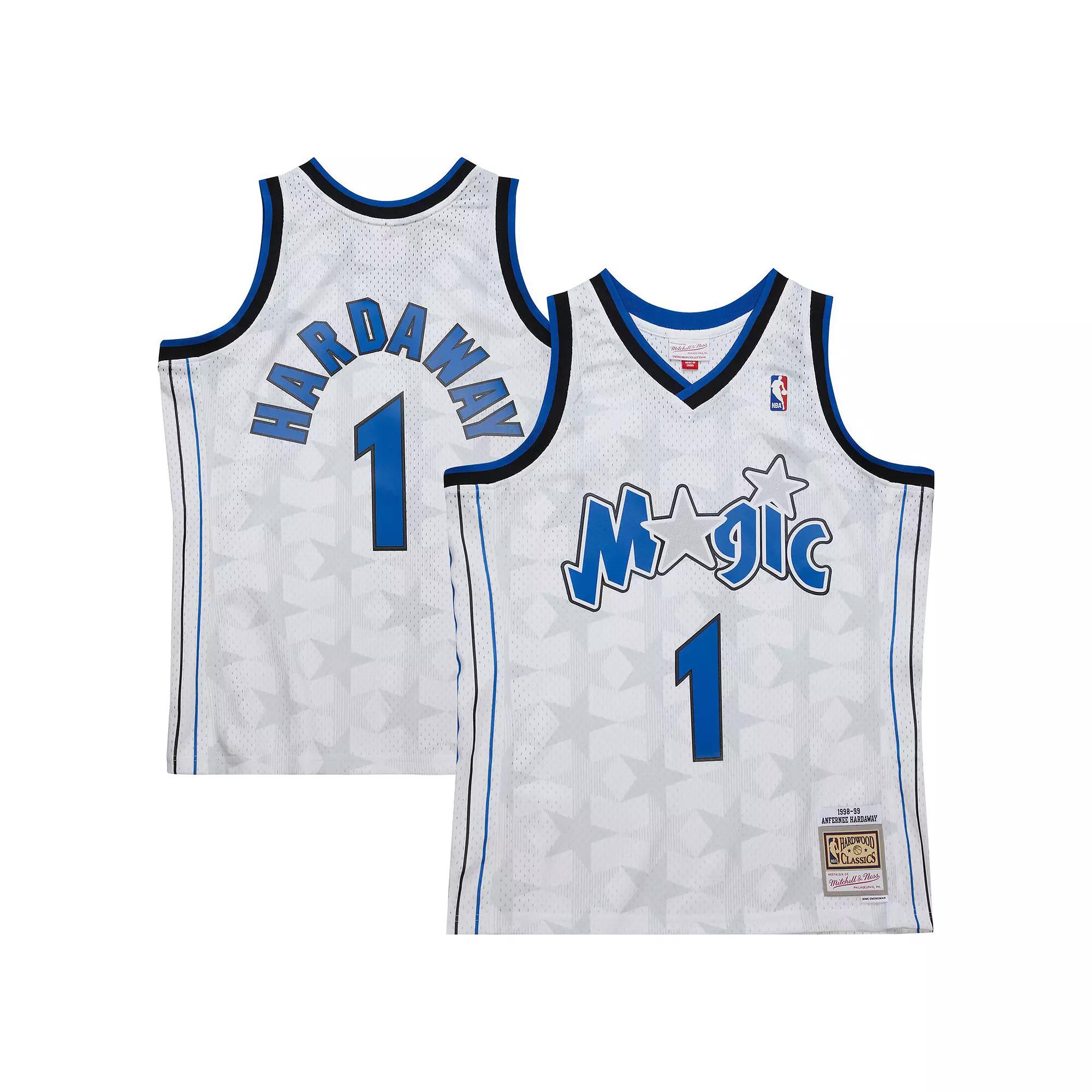 Men's Mitchell & Ness Penny Hardaway White Orlando Magic 1998/99 Hardwood Classics Swingman Jersey,  Product Image