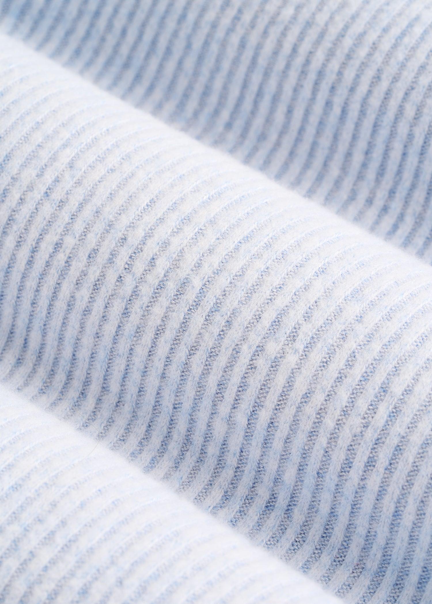 Ribbed Henley Top for Tall Women in Bluebird Mix Female Product Image