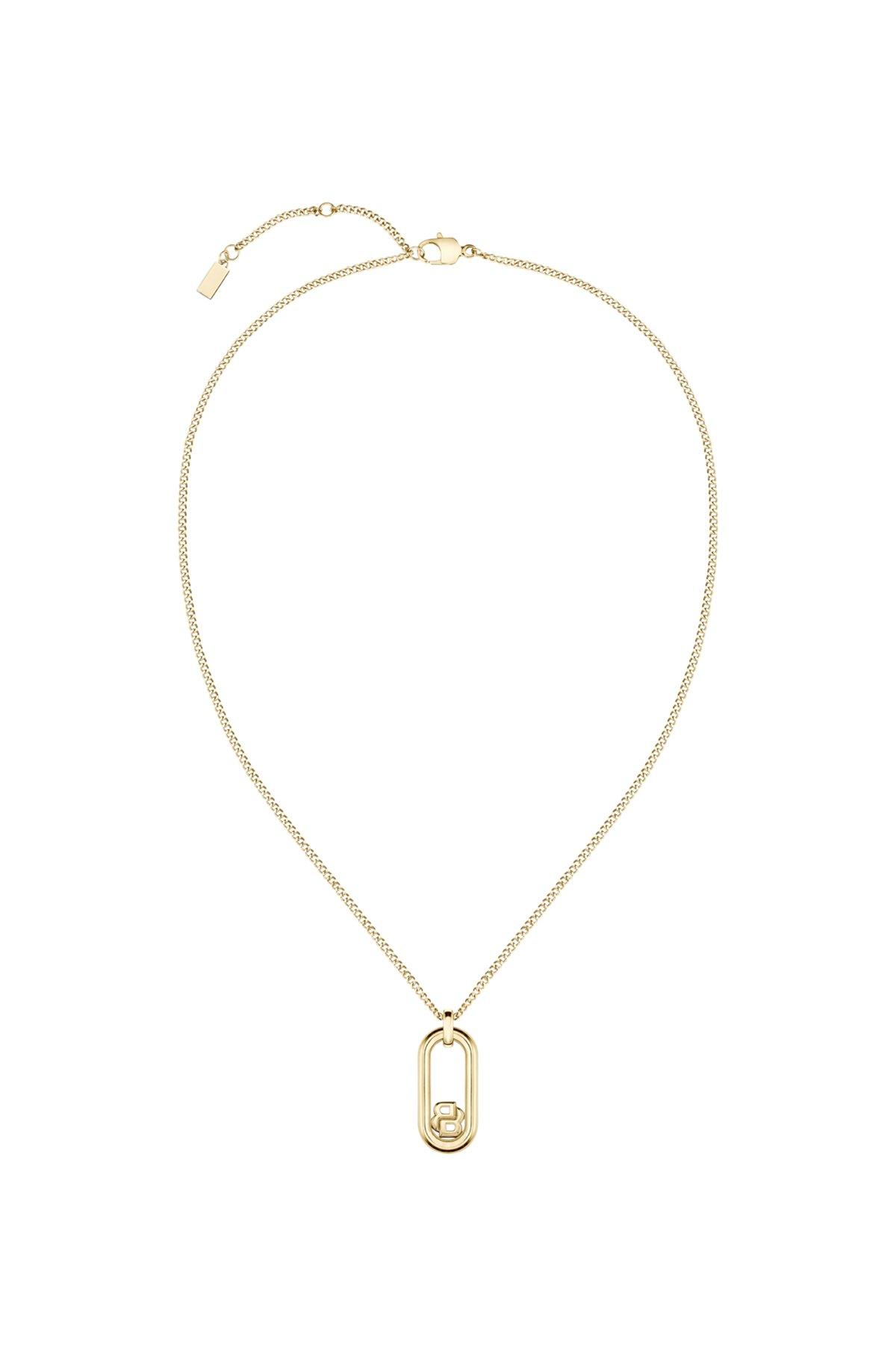 Gold-tone chain necklace with Double B monogram pendant Product Image