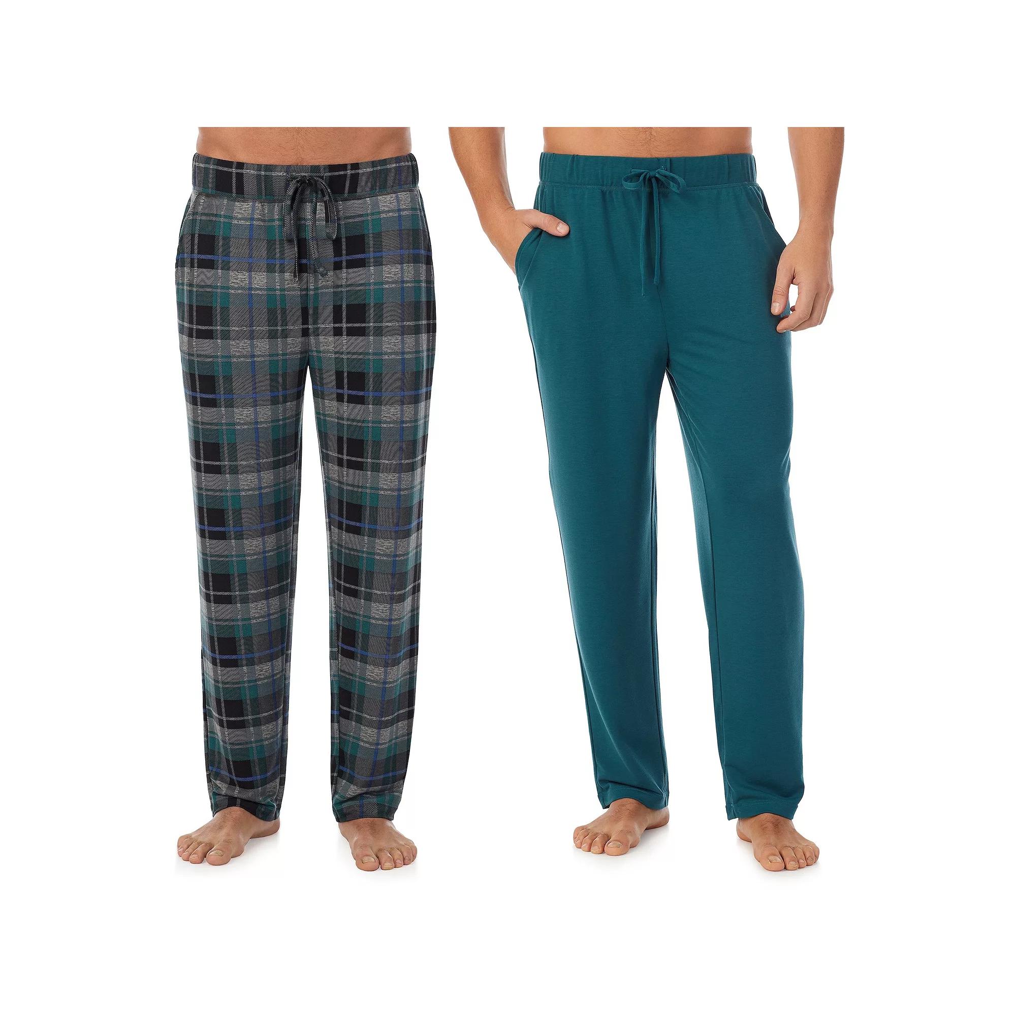 Men's Cuddl Duds® 2-Pack French Terry Pajama Pants,  Product Image