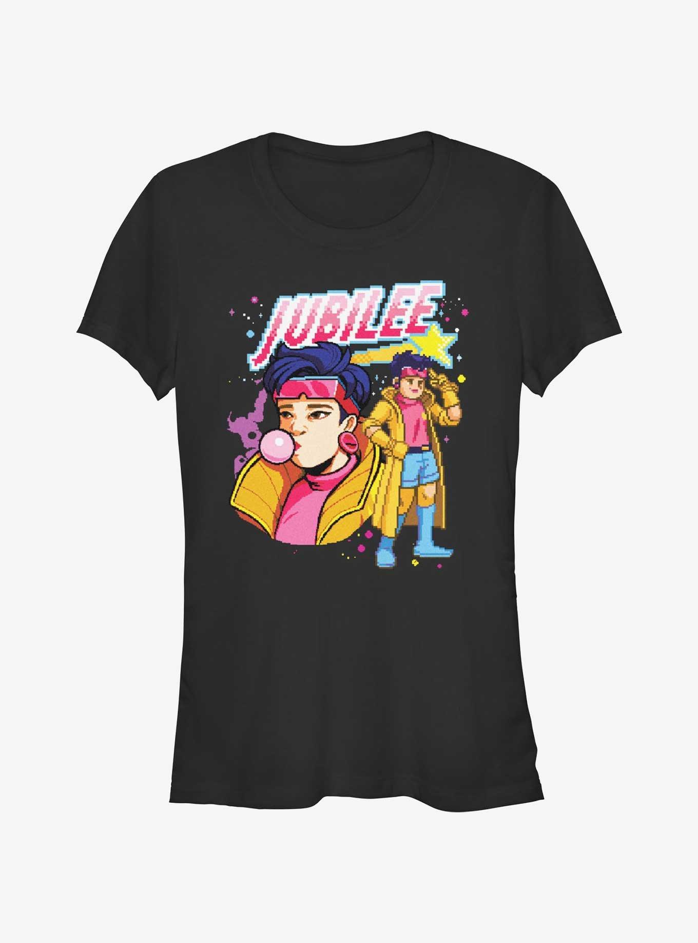 X-Men Pixelation Jubilation Space Girls T-Shirt Product Image