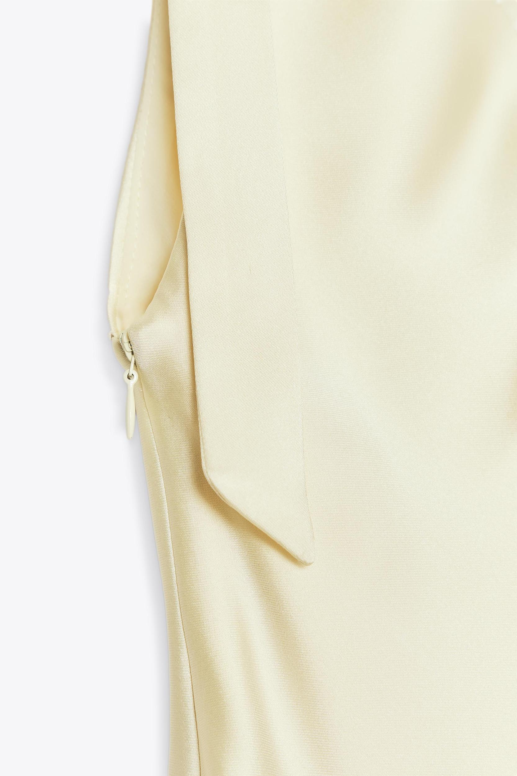 SATIN MIDI DRESS WITH TIES Product Image