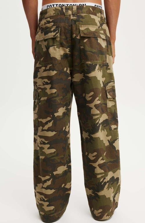 Cotton On Men's Axel Super Baggy Cargo Pant in Dark Camo at Nordstrom, Size 32 Product Image
