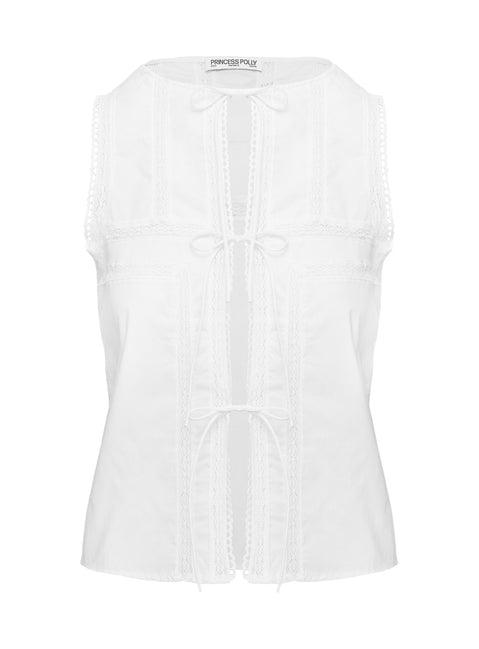 Angourie Blouse Top White Product Image