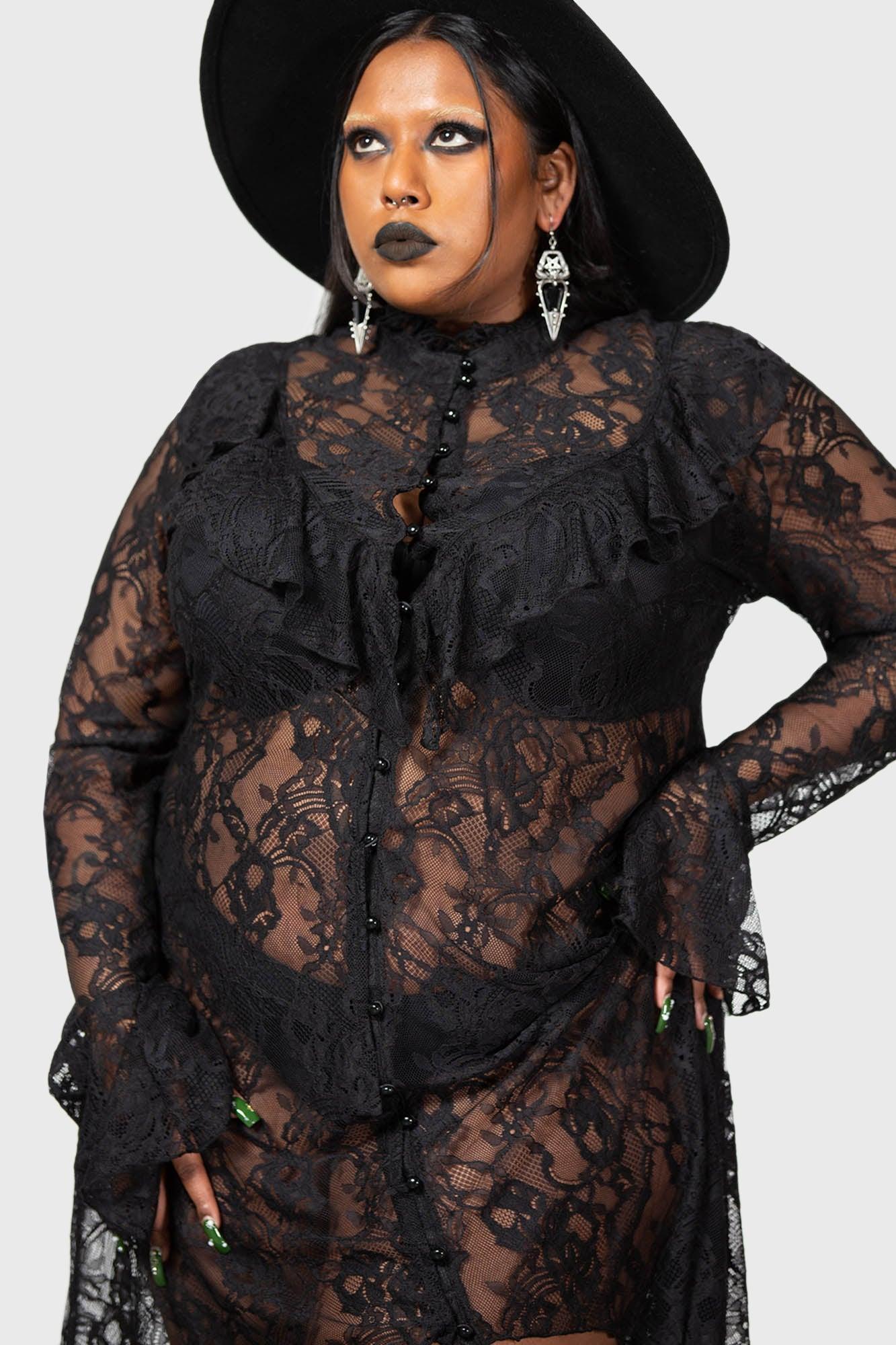 Condolences Maxi Shirt Dress Female Product Image