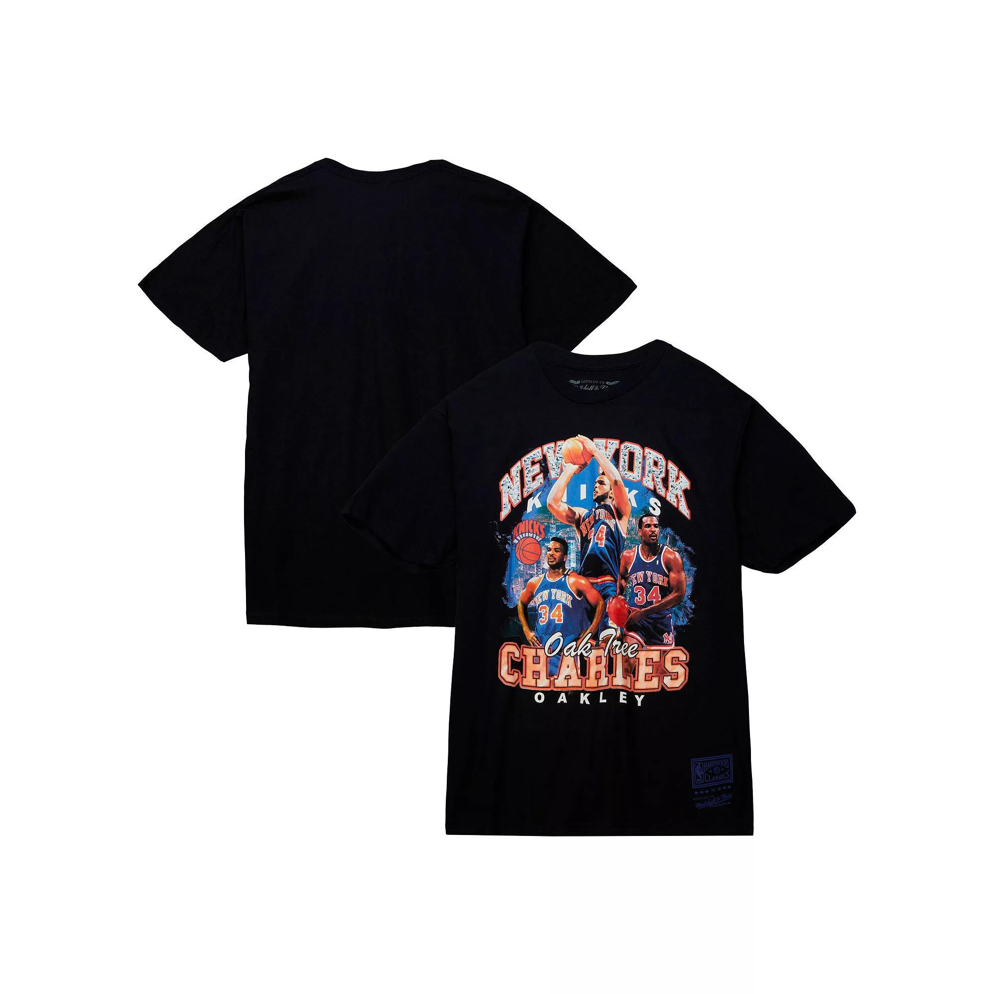 Men's Mitchell & Ness Charles Oakley Black New York Knicks Hardwood Classics Bling Concert Player T-Shirt, Size: Small Product Image