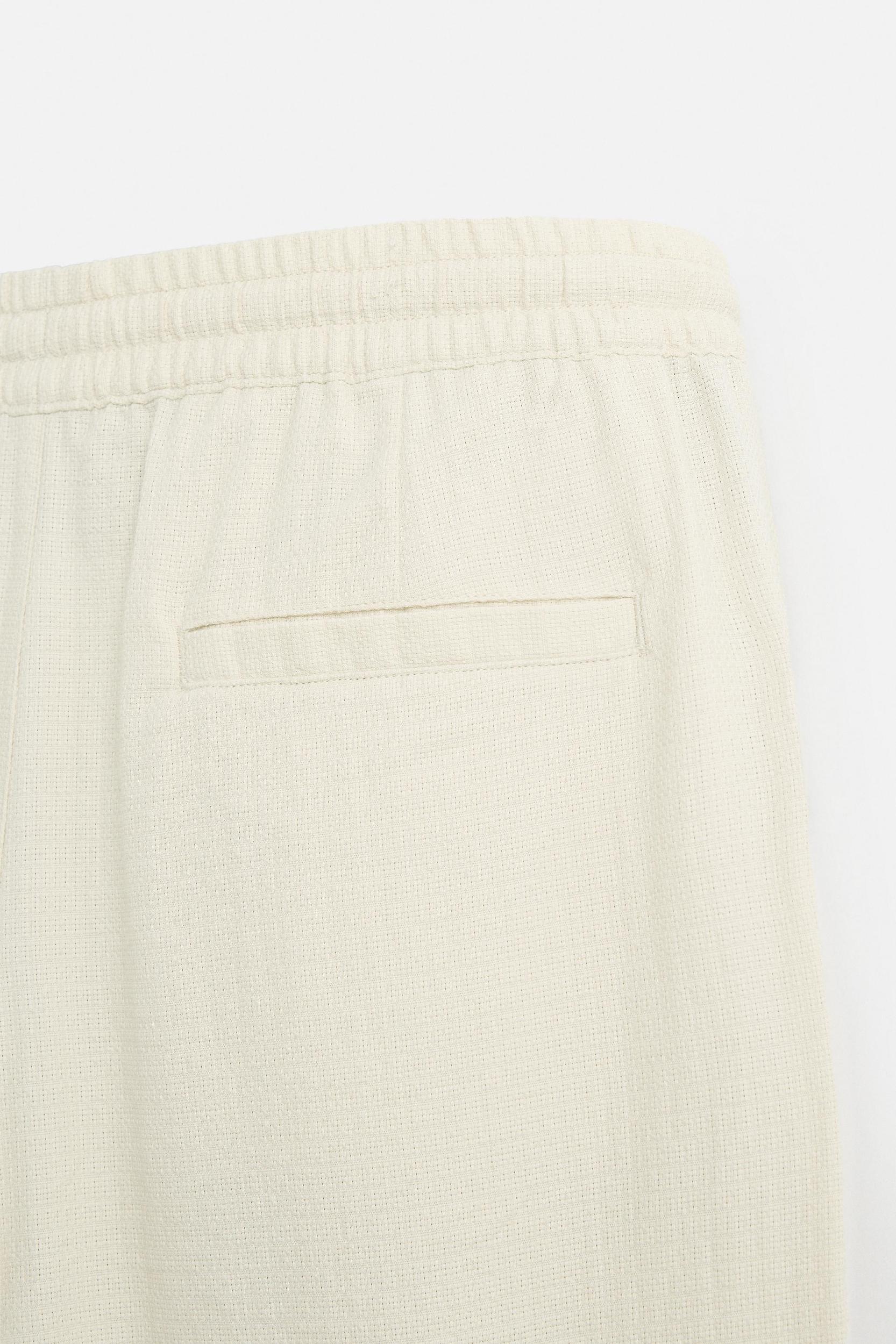 TEXTURED JACQUARD PANTS Product Image
