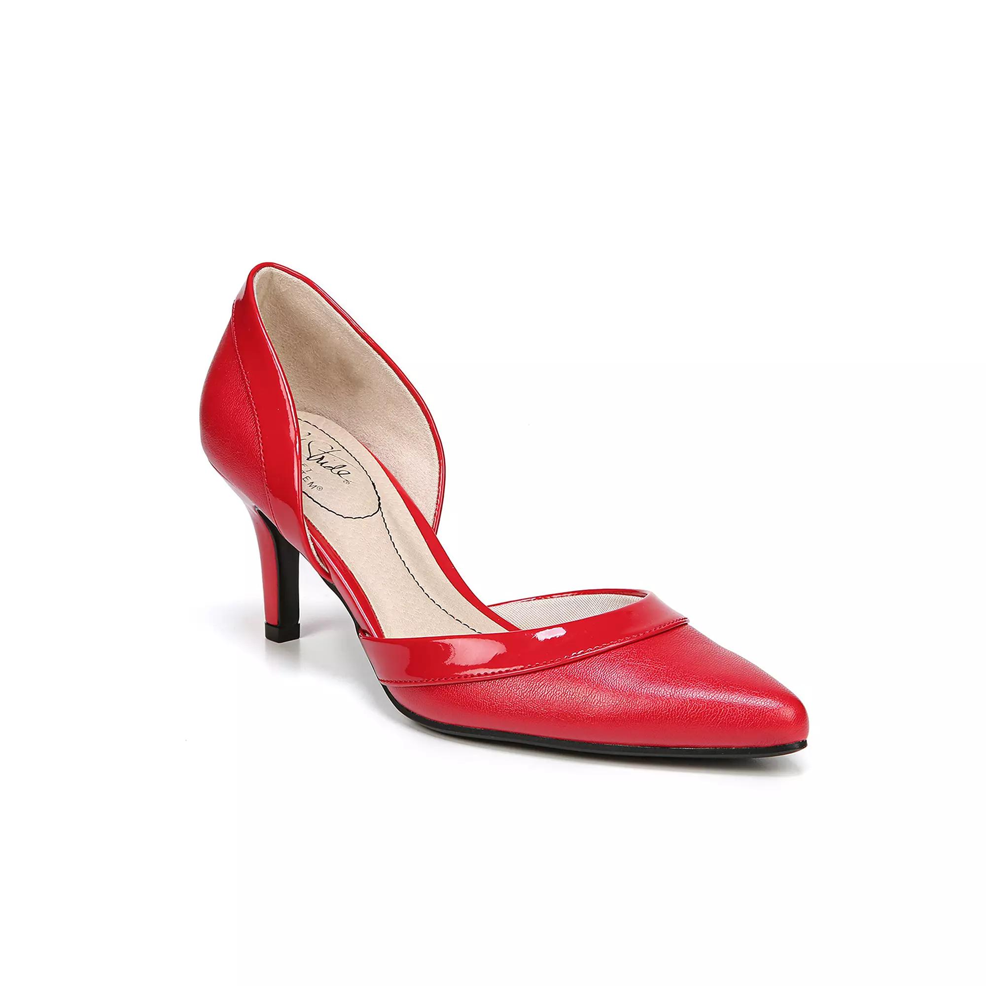 LifeStride Saldana Women's D'Orsay High Heels, Size: 11 Wide, Red Red Product Image