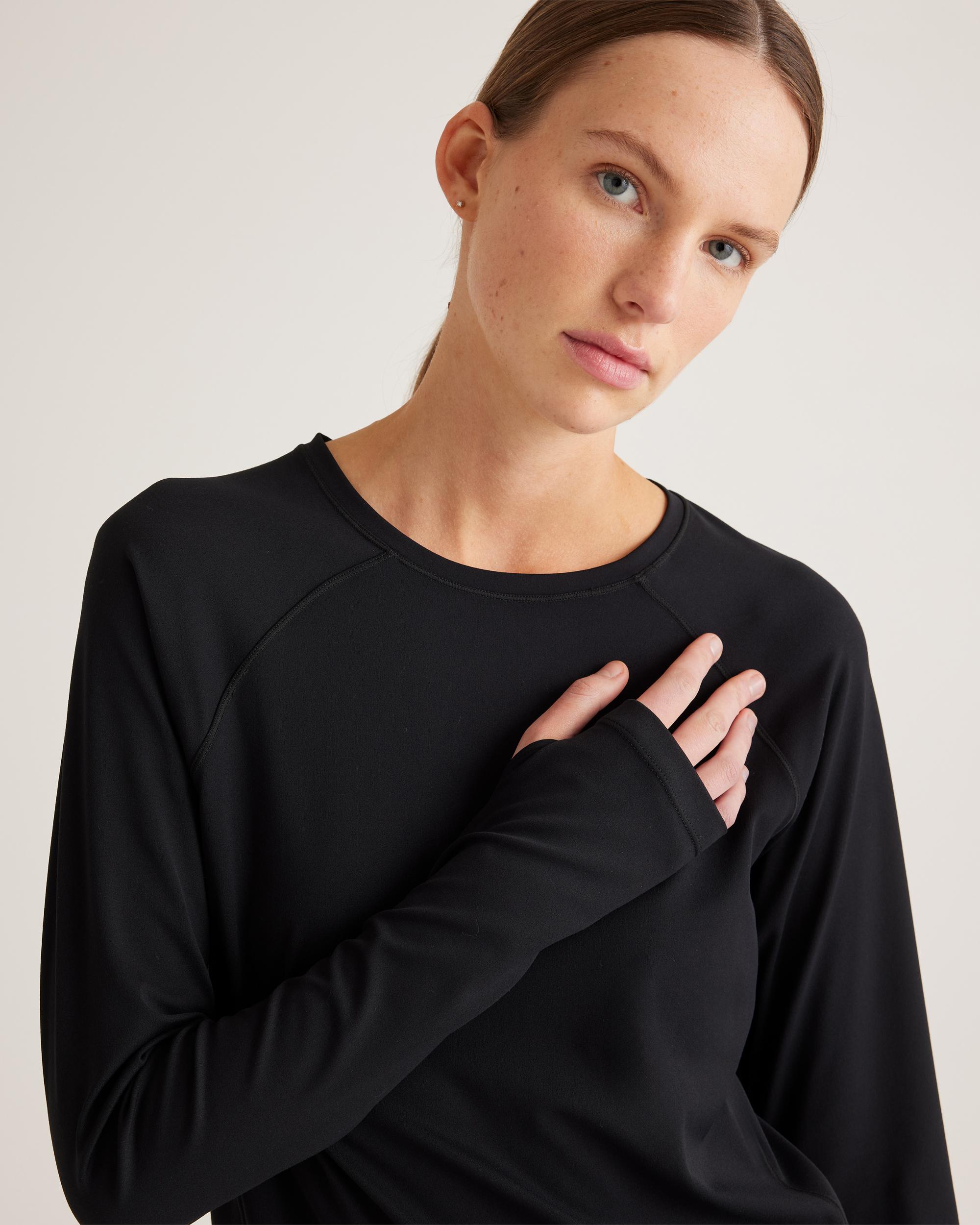 Quince | Women's Ultra-Form Long Sleeve Top Size XS, Nylon/Spandex Product Image