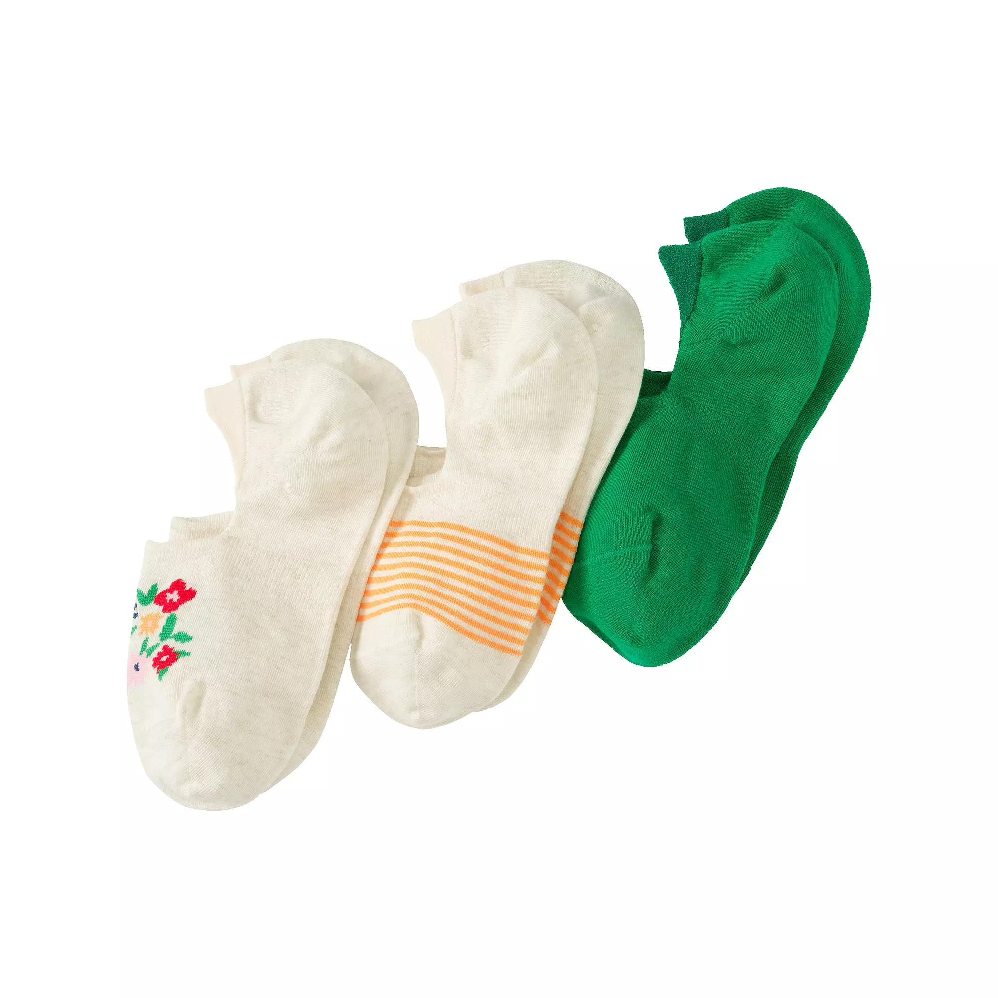 Women's Lands' End 3-Pack No-Show Socks,  Product Image