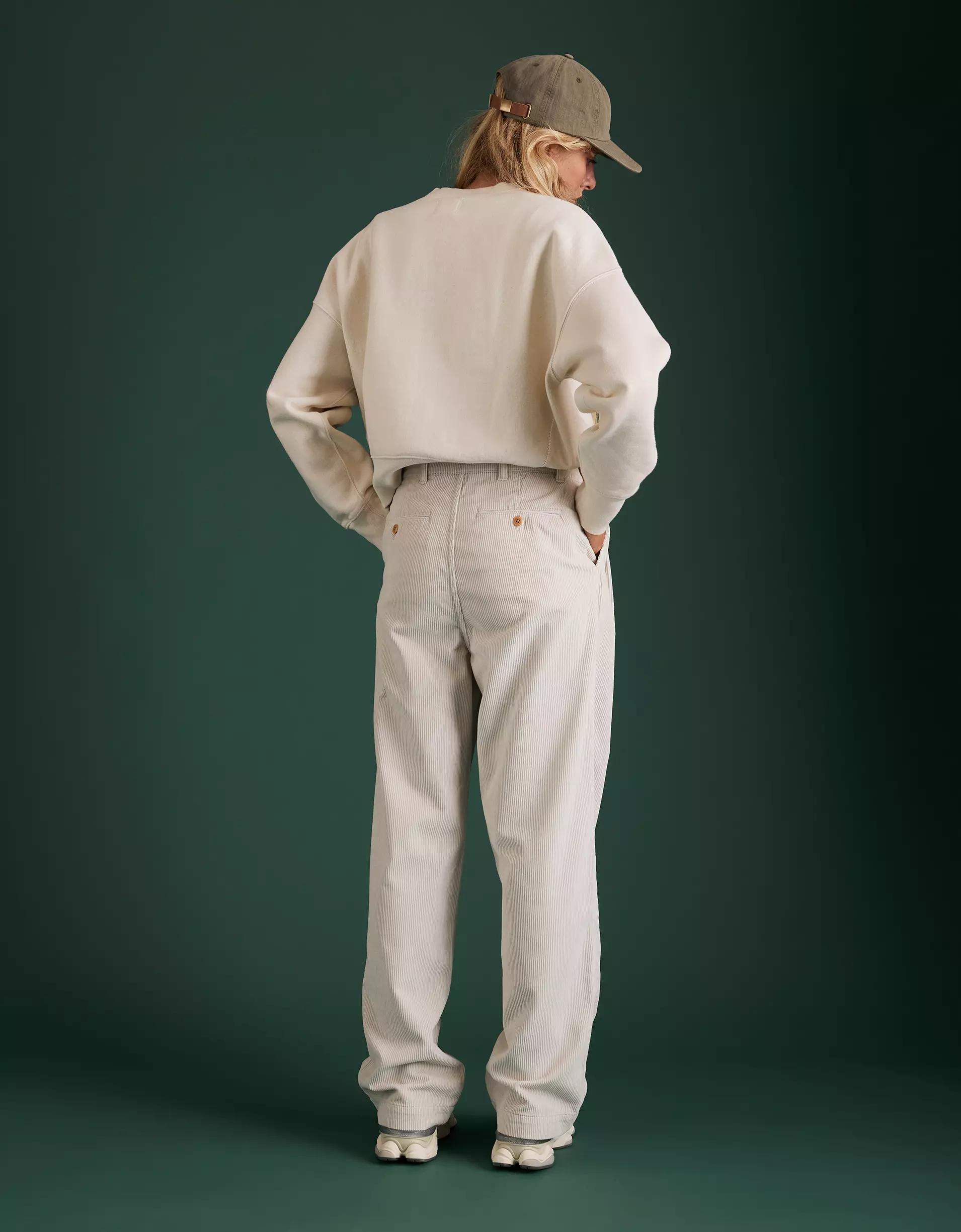 AE77 Premium Pleated Corduroy Pant Product Image