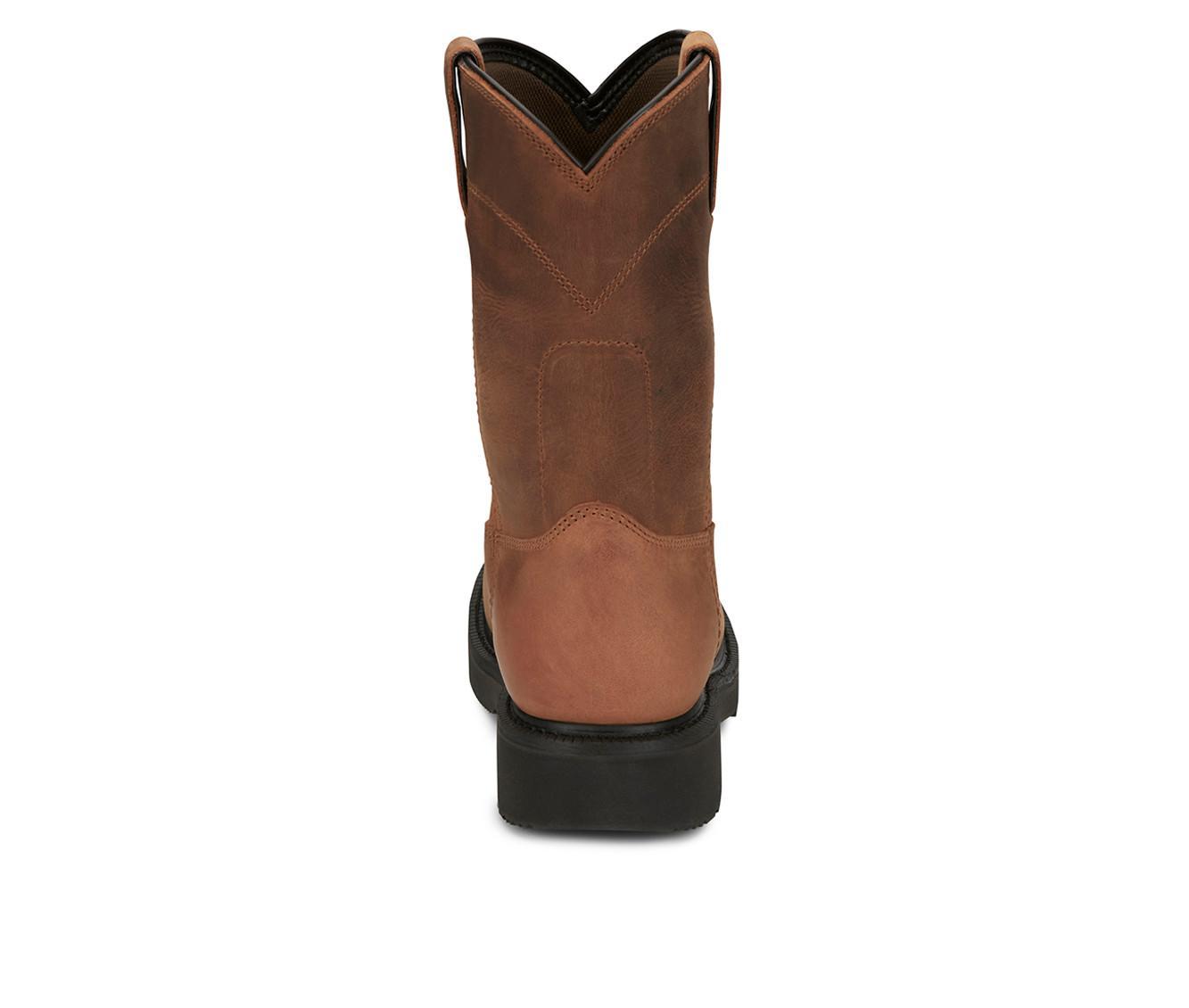 Men's Justin Boots Round-Up 10" Waterproof Work Boots Product Image