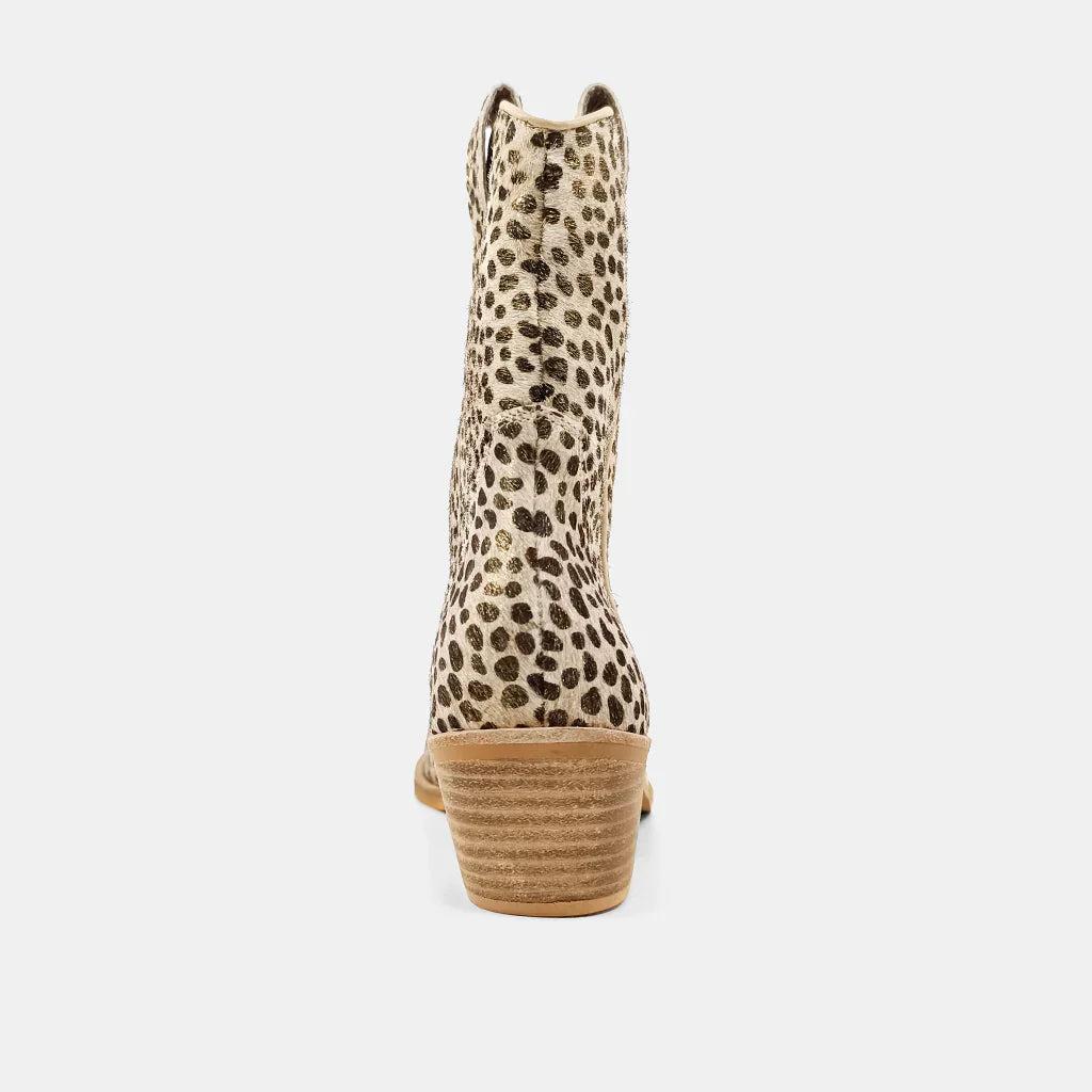 Toni Gold Cheetah Boots Product Image