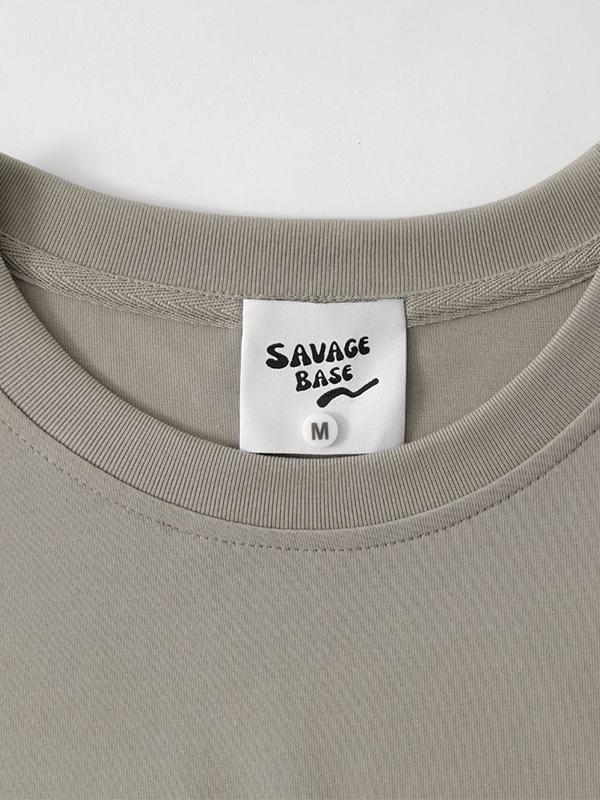 Men'S Plain Letter Embroidered Loose Vest Product Image