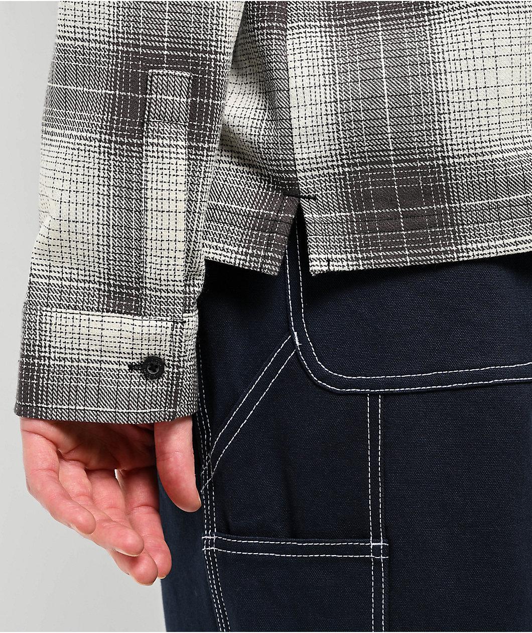 Welcome Fang Black & White Flannel Shirt Product Image