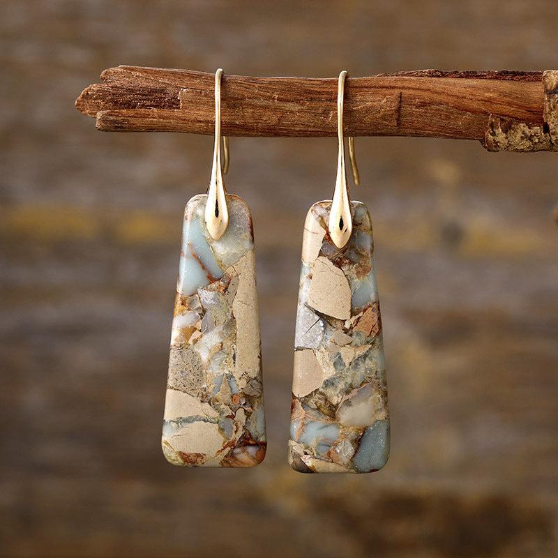 Copper Natural Stone Earrings Product Image