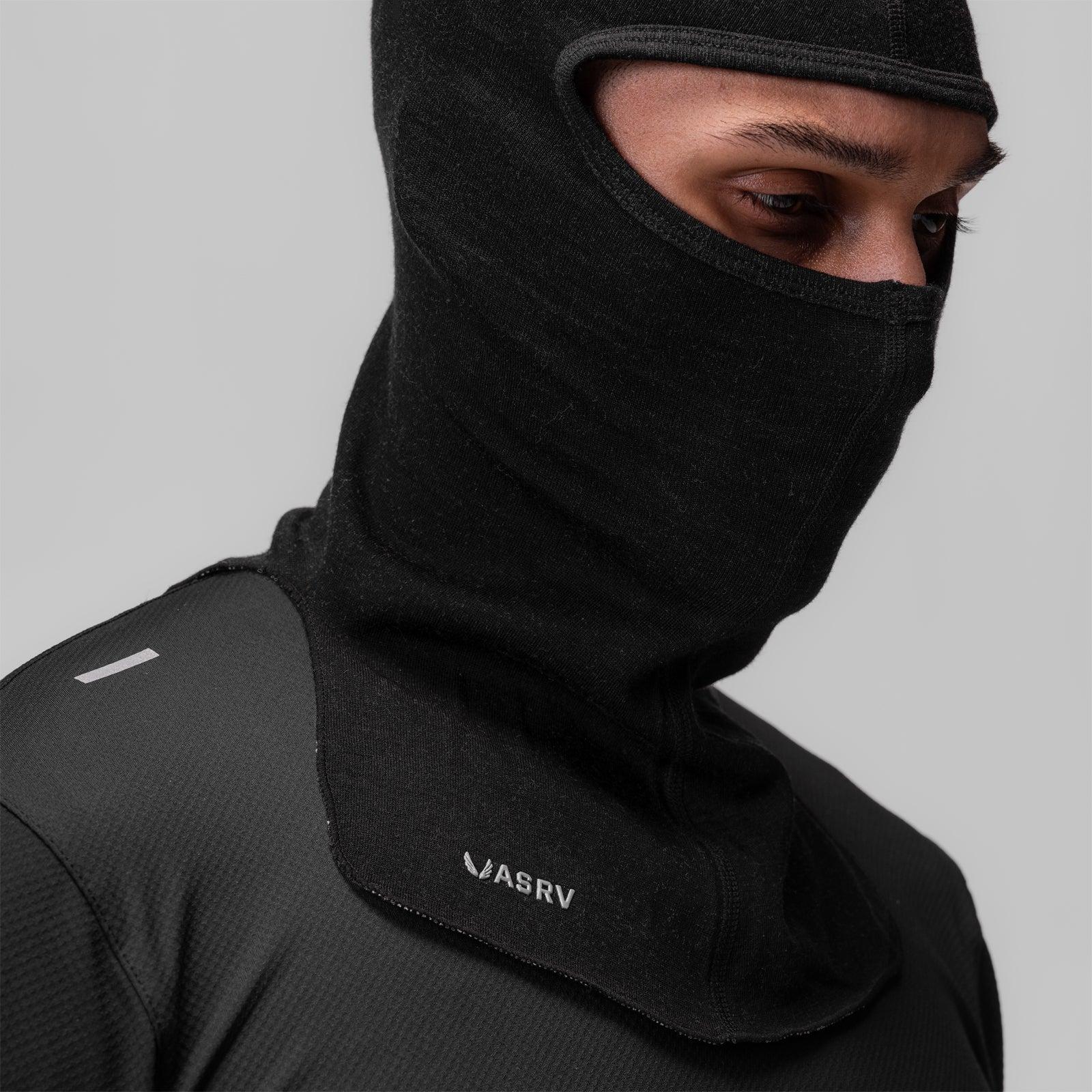 0937. Merino Wool Balaclava - Black Product Image