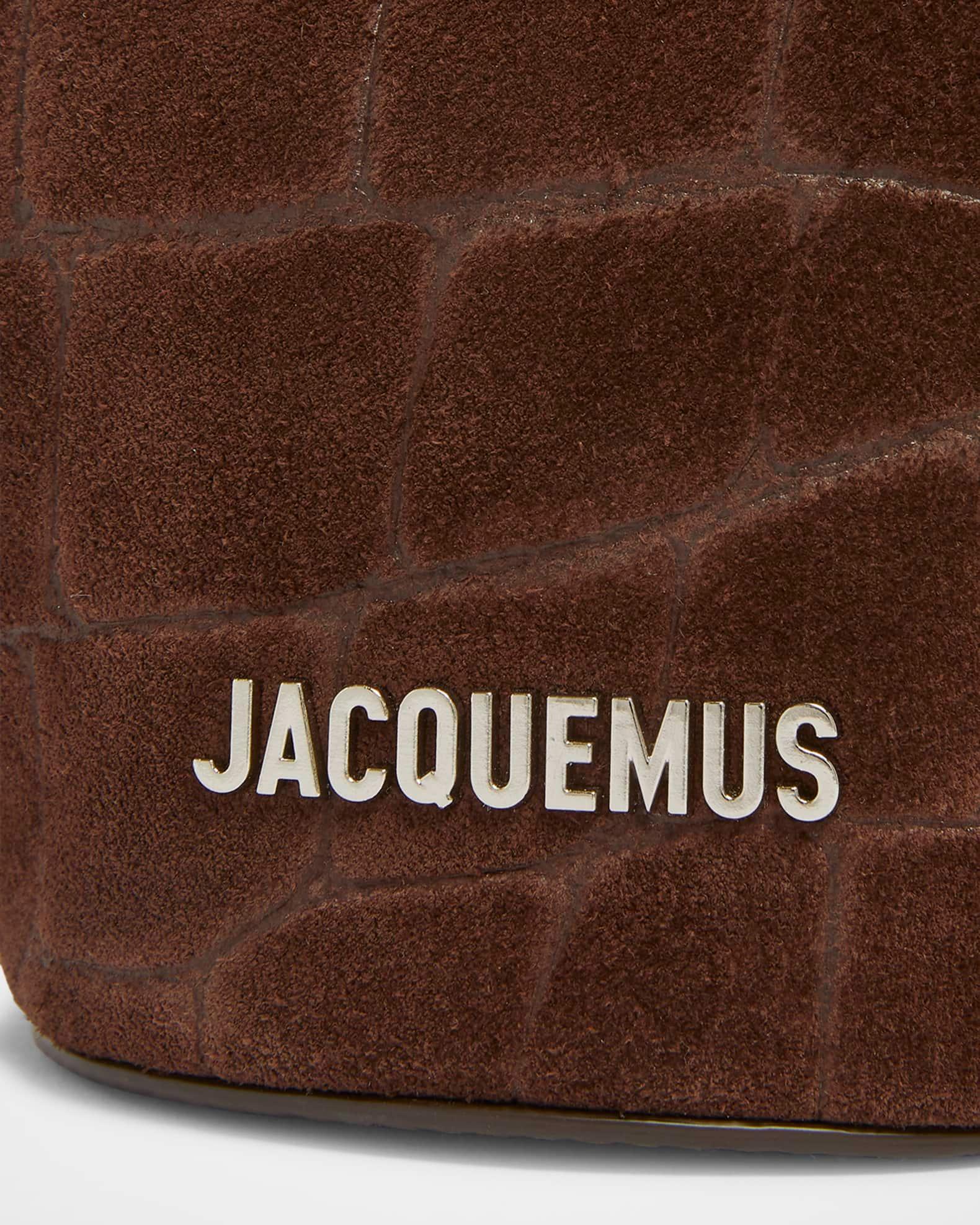 Le Petit Bambola Croc-Embossed Suede Shoulder Bag  Product Image