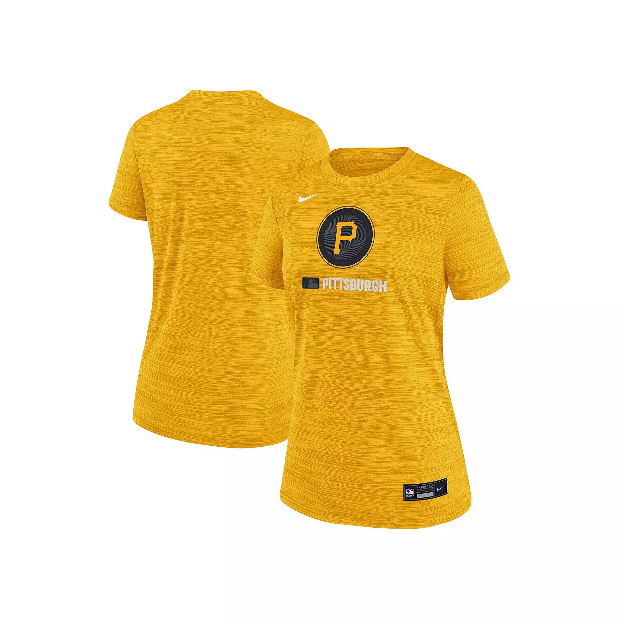 Pittsburgh Pirates Authentic Collection City Connect Velocity Nike Women's Dri-FIT MLB T-Shirt Product Image