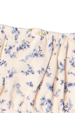 Satin Rose Mesh Babydoll Dress Product Image