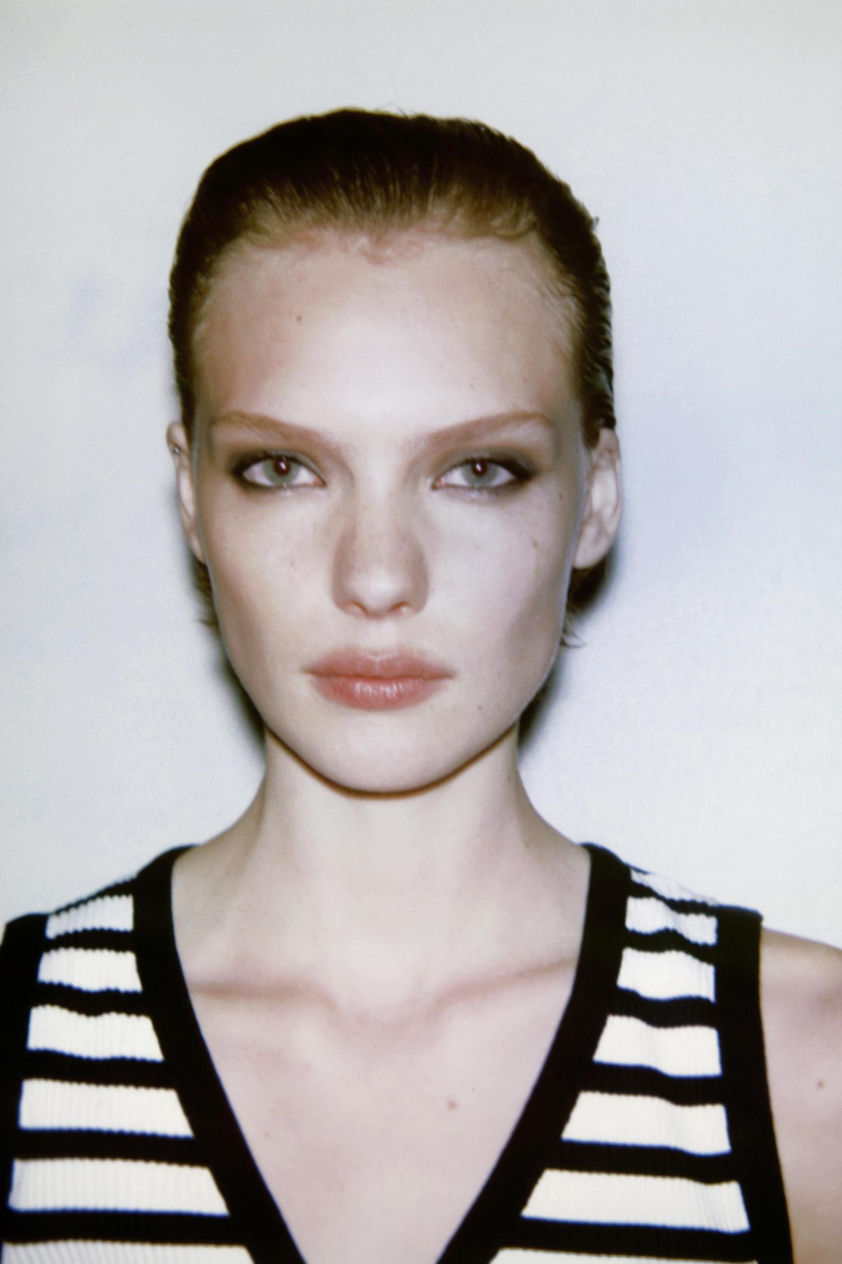 ZARA STRIPED BUTTON VEST Product Image