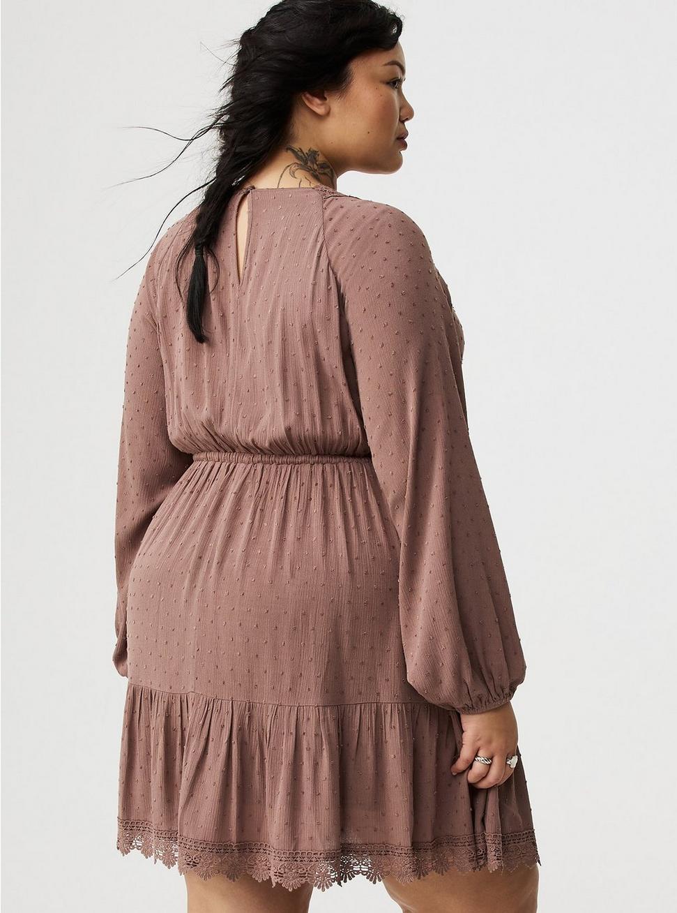 Mini Clipdot Dolman-Sleeve Dress Product Image