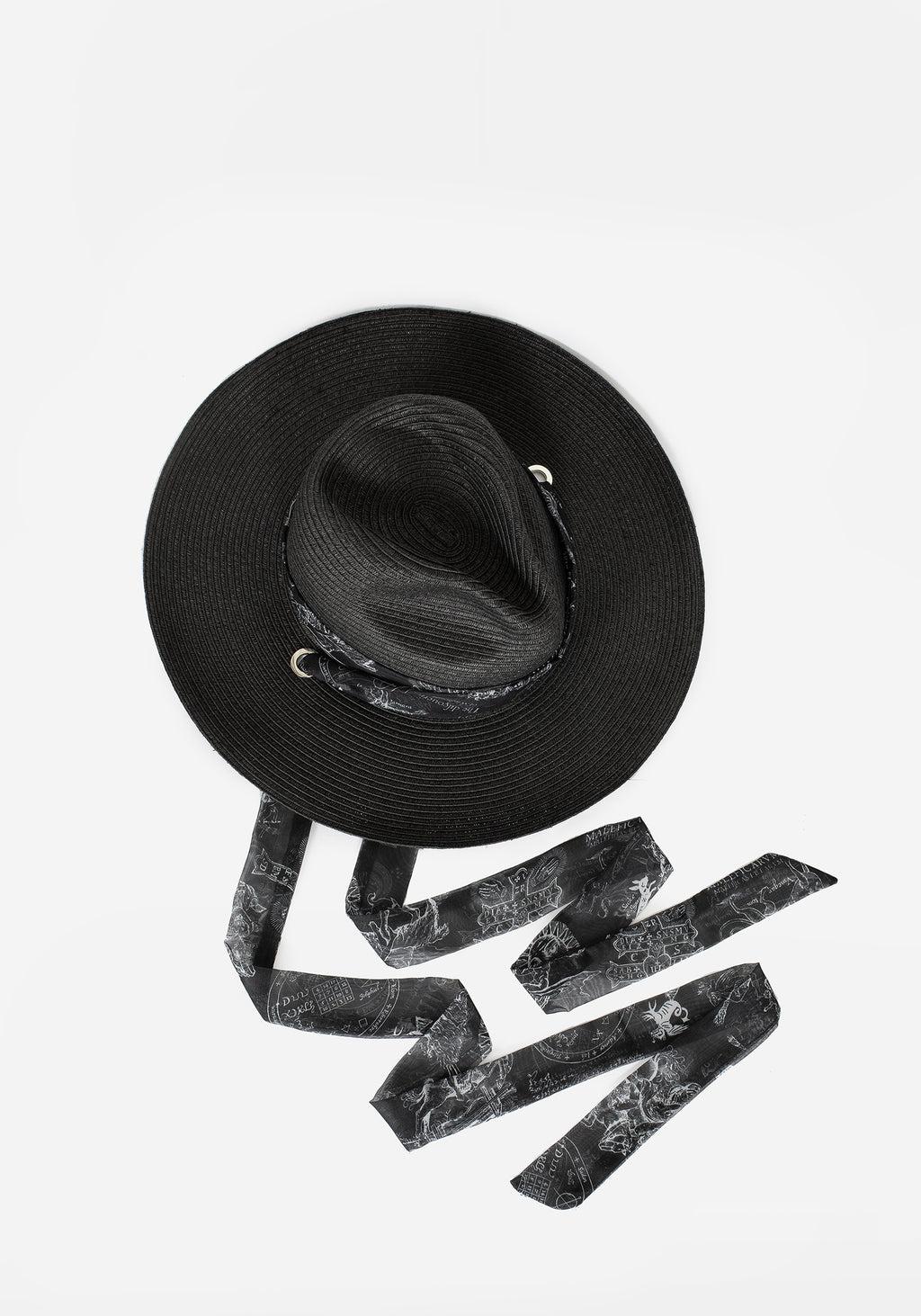 Maleficarum Tie Detail Sun Hat Product Image