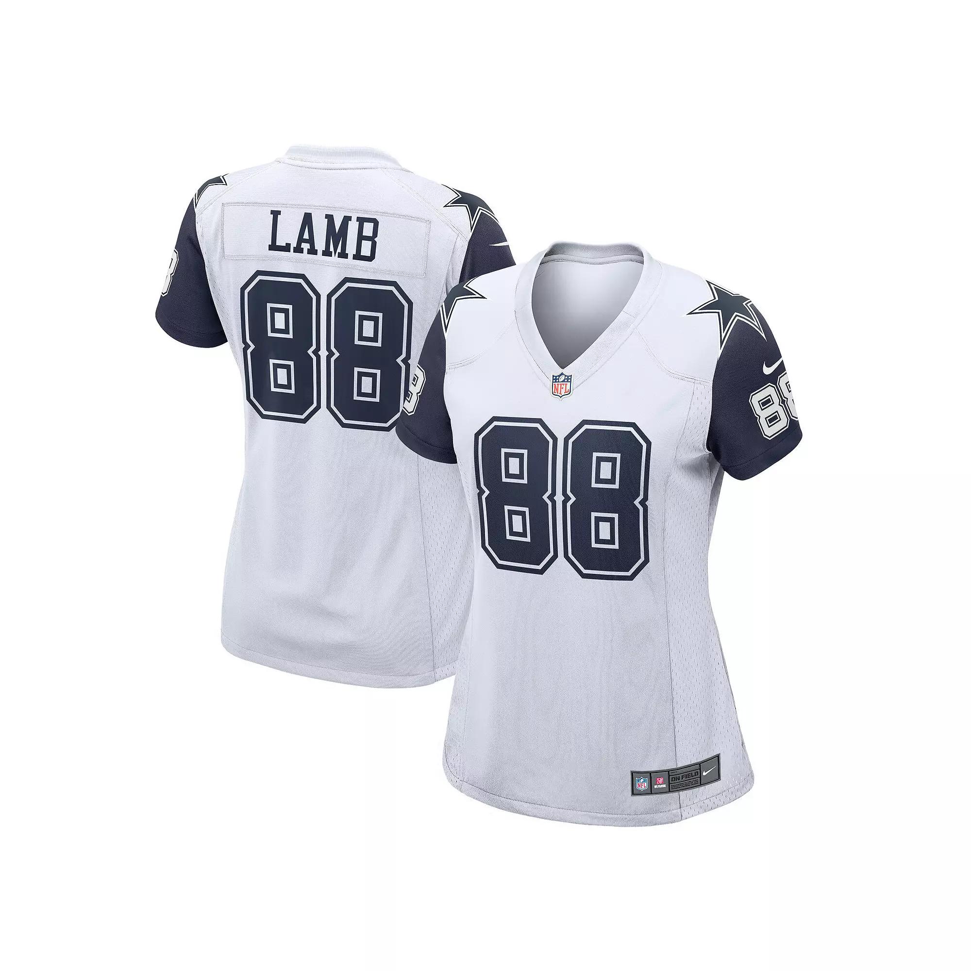 Women's Nike CeeDee Lamb White Dallas Cowboys 2nd Alternate Game Jersey,  Product Image