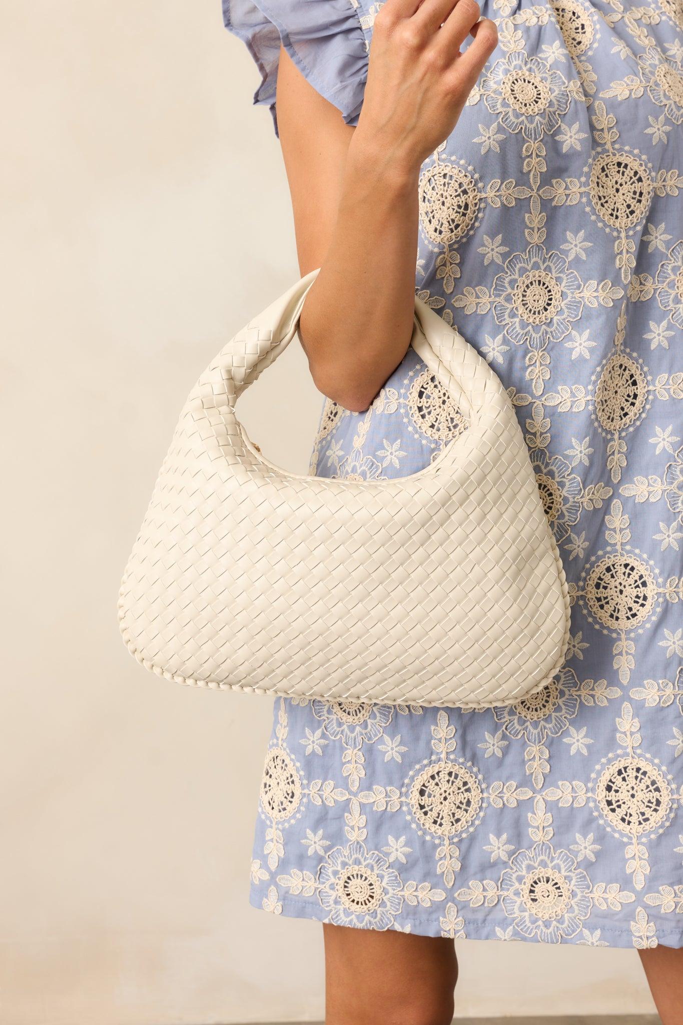 Dream Of The Fleet Oatmilk Woven Handbag Product Image