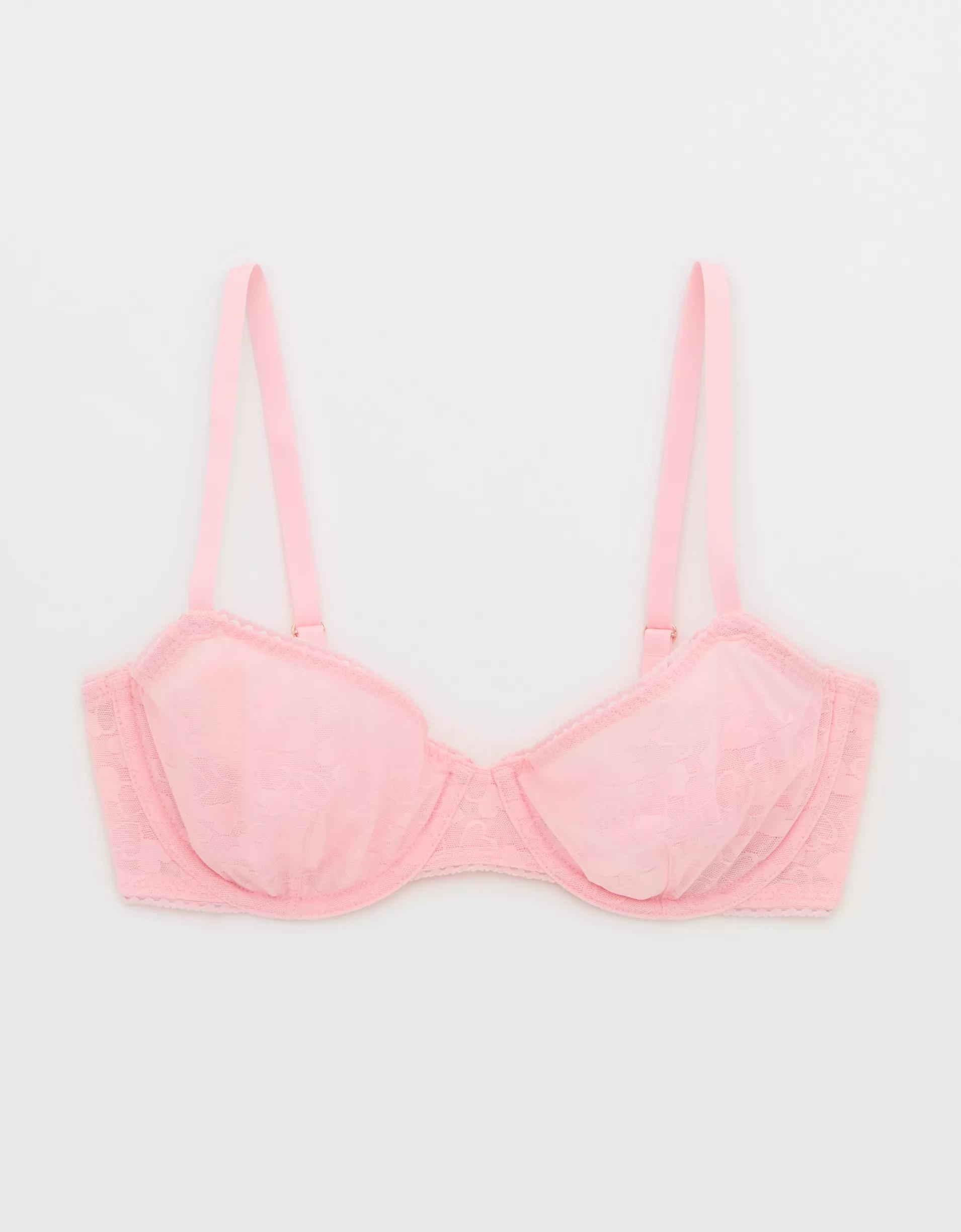 Show Off Heart Mesh Unlined Bra Product Image