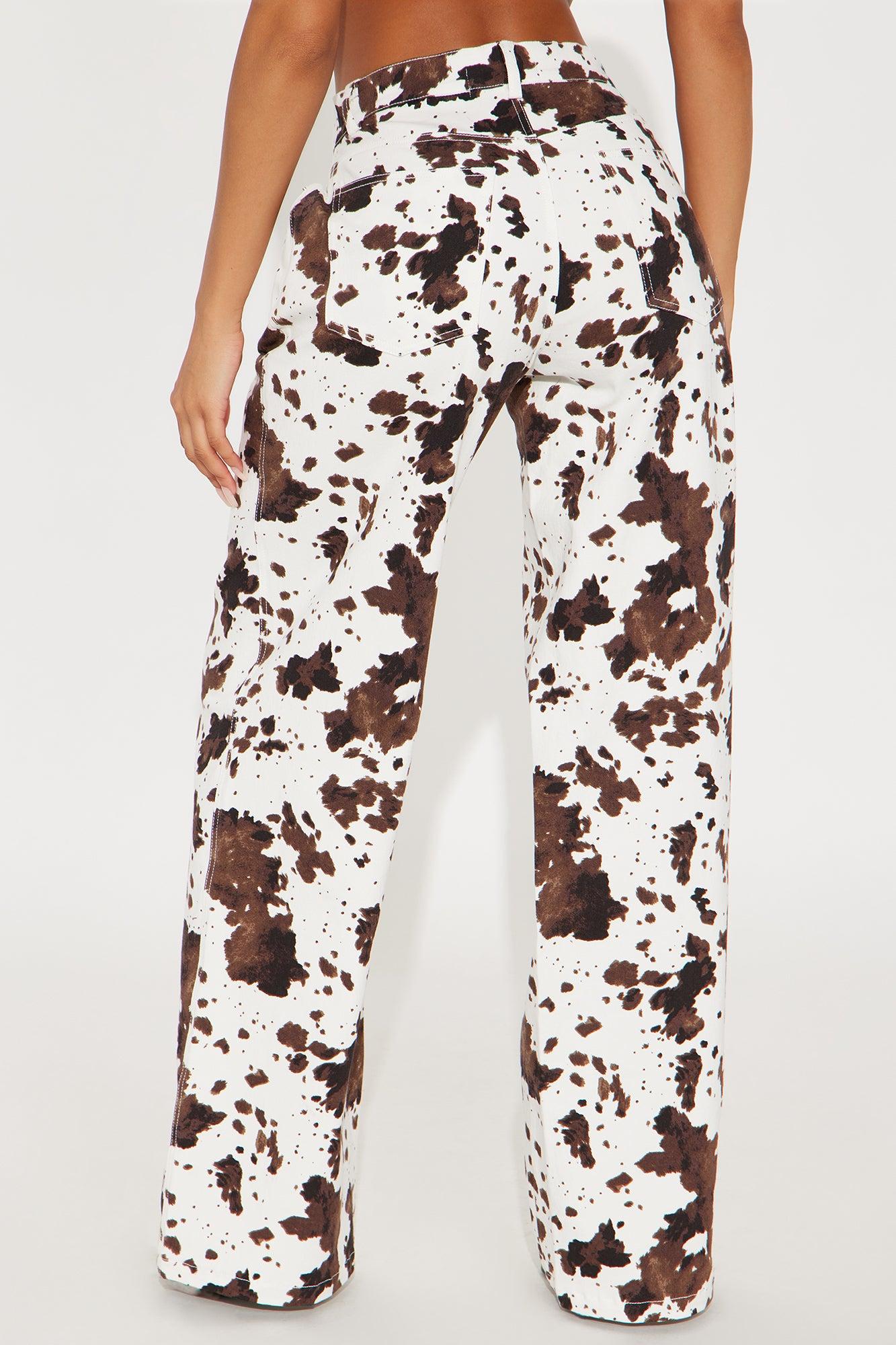 Take Me West Wide Leg Pant - Brown/combo Female Product Image
