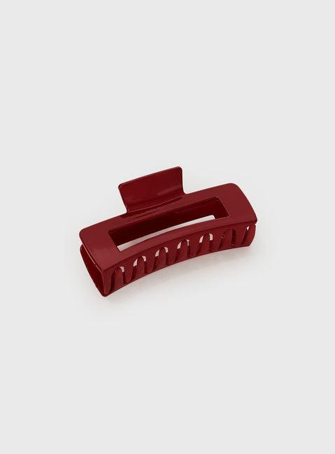 First Class Claw Clip Red Product Image