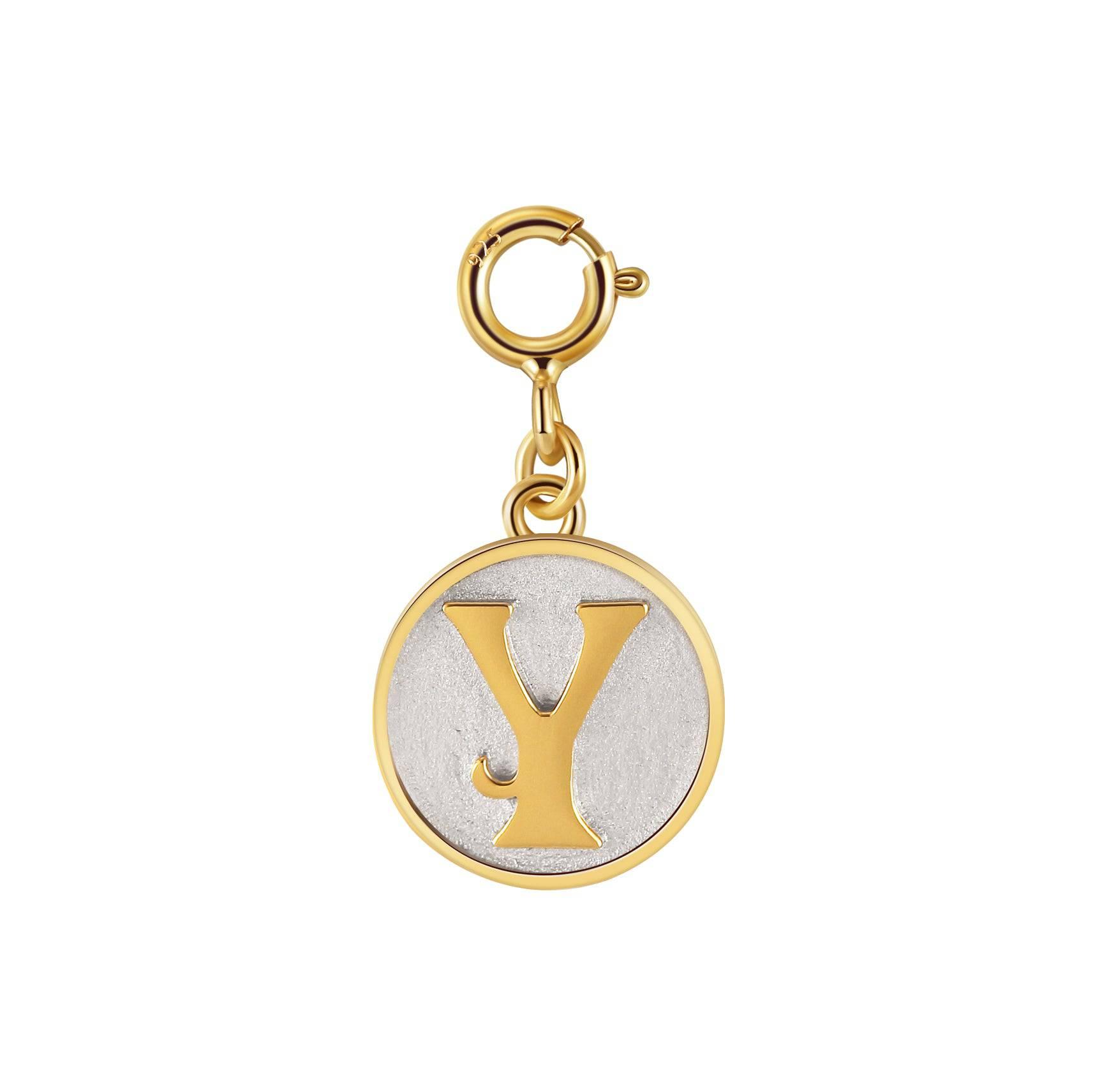 Saints Dainty Fancy Initial Clip on Pendant A-Z Product Image