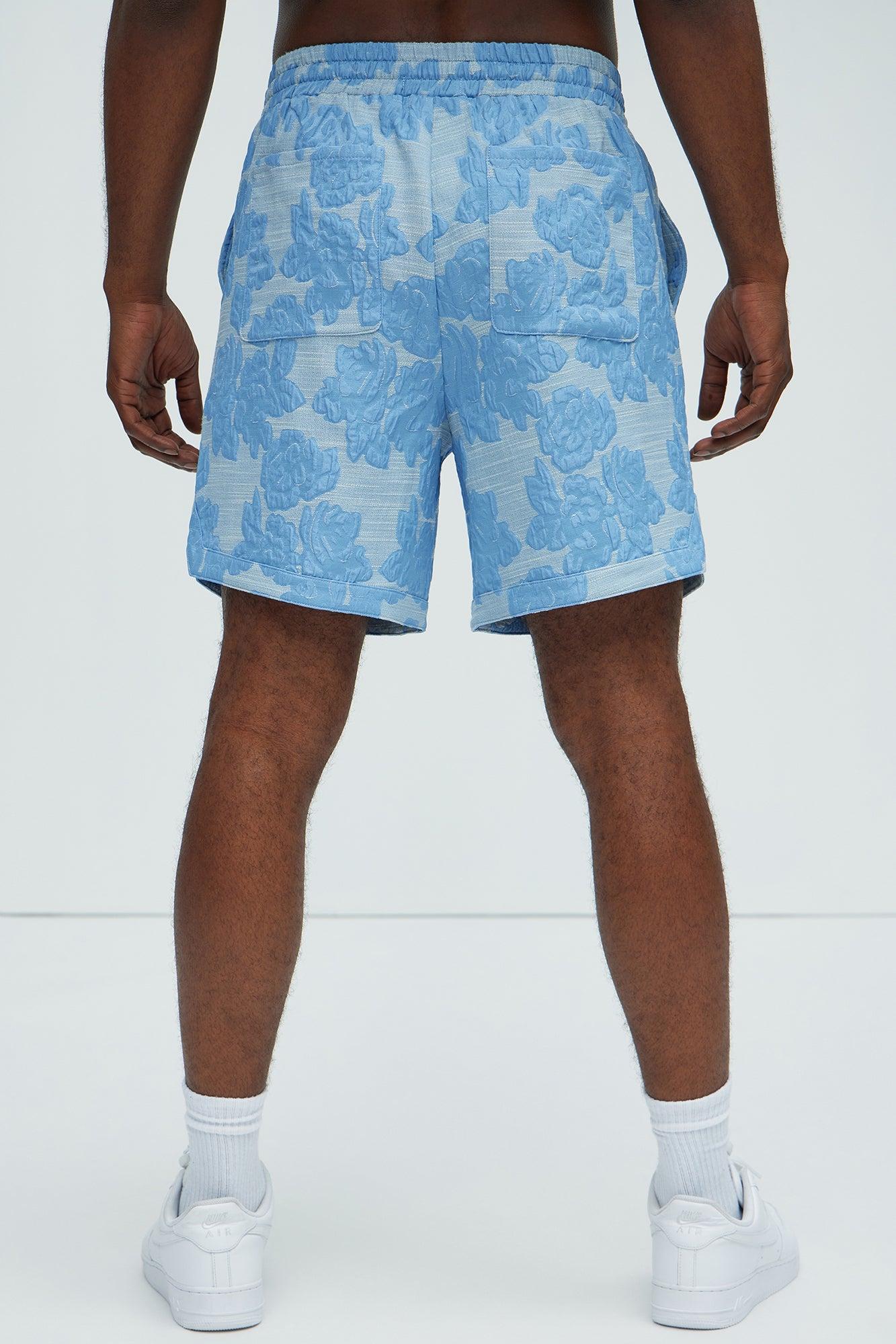 Bartlett Jacquard Shorts - Blue/combo Product Image