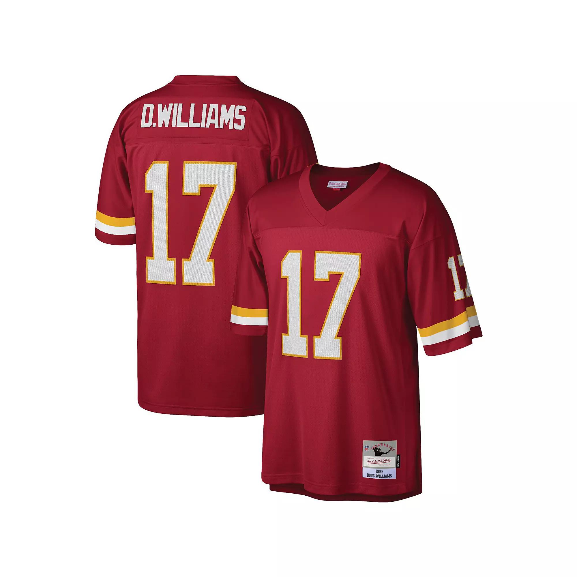 Men's Mitchell & Ness Doug Williams Burgundy Washington Football Team Legacy Replica Jersey,  Product Image