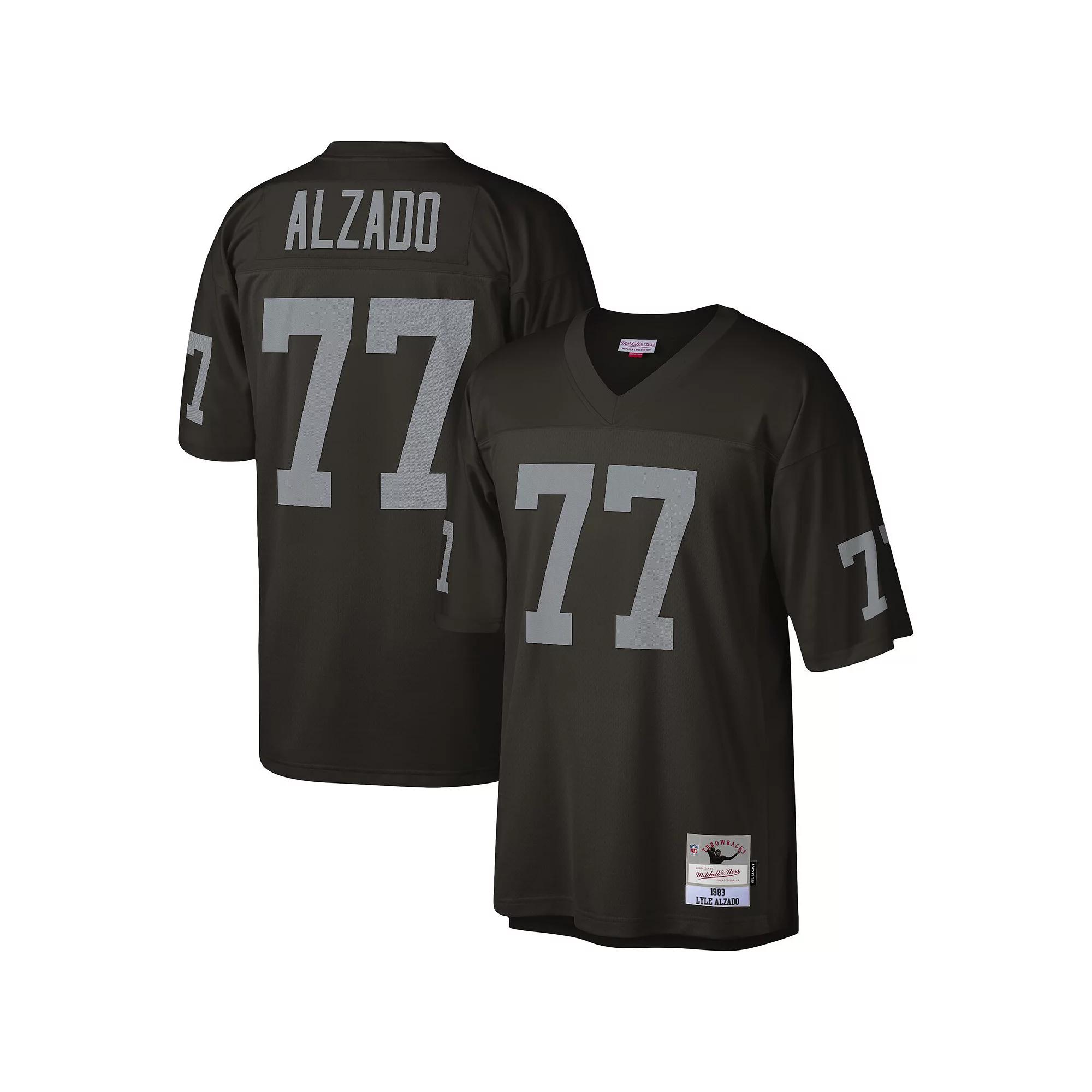 Men's Mitchell & Ness Lyle Alzado Black Las Vegas Raiders 1983 Legacy Replica Jersey, Size: Small, Lvr Black Product Image