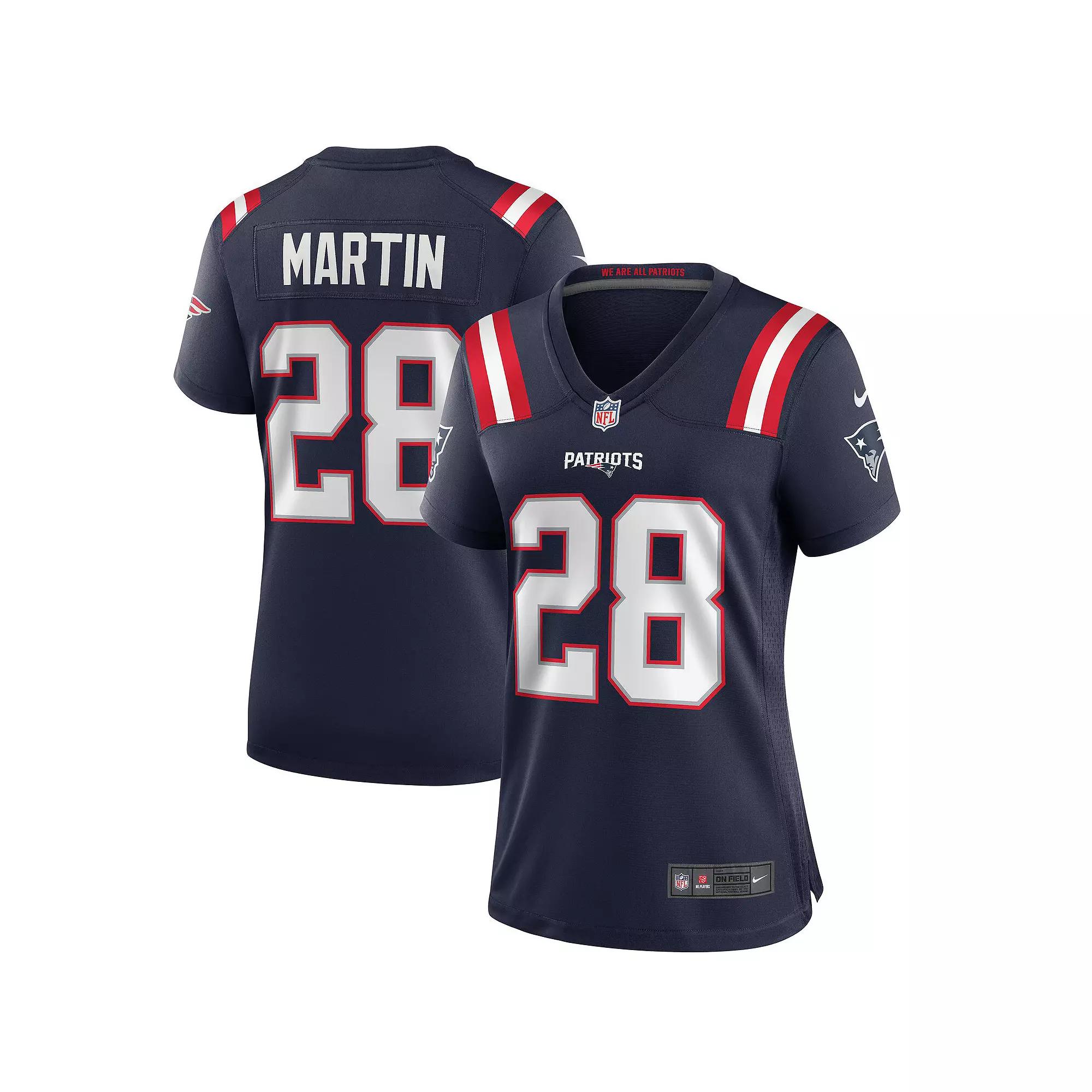 Women's Nike Curtis Martin Navy New England Patriots Game Retired Player Jersey,  Product Image