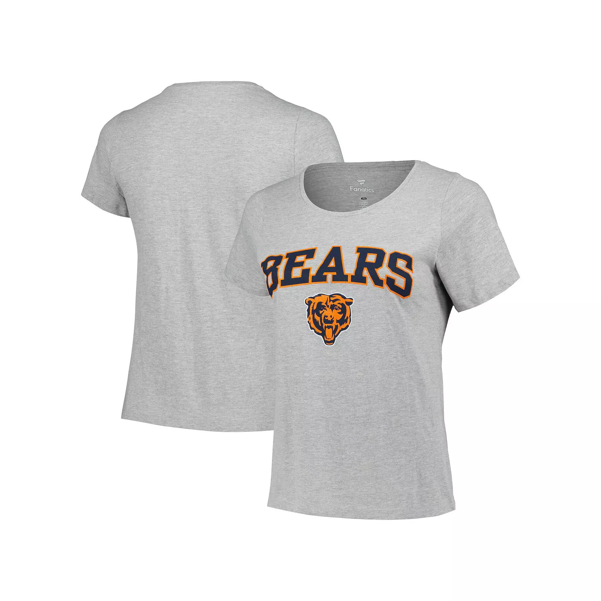 Women's Fanatics Branded Heather Gray Chicago Bears Plus  Product Image