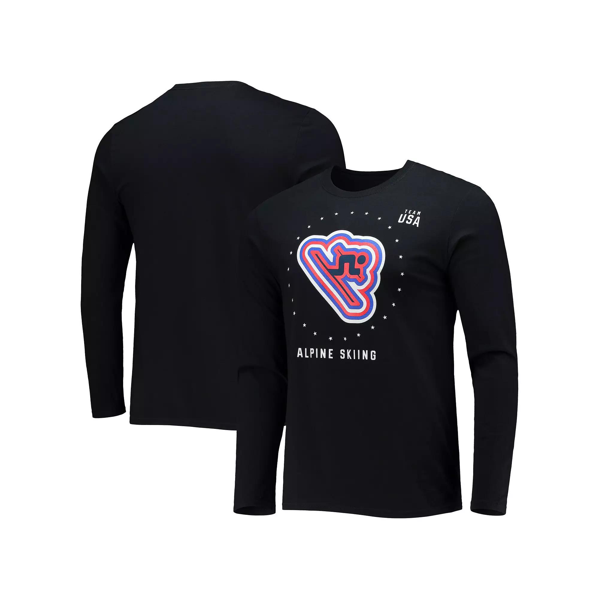 Men's Fanatics Branded Black Team USA Alpine Skiing Long Sleeve T-Shirt,  Product Image