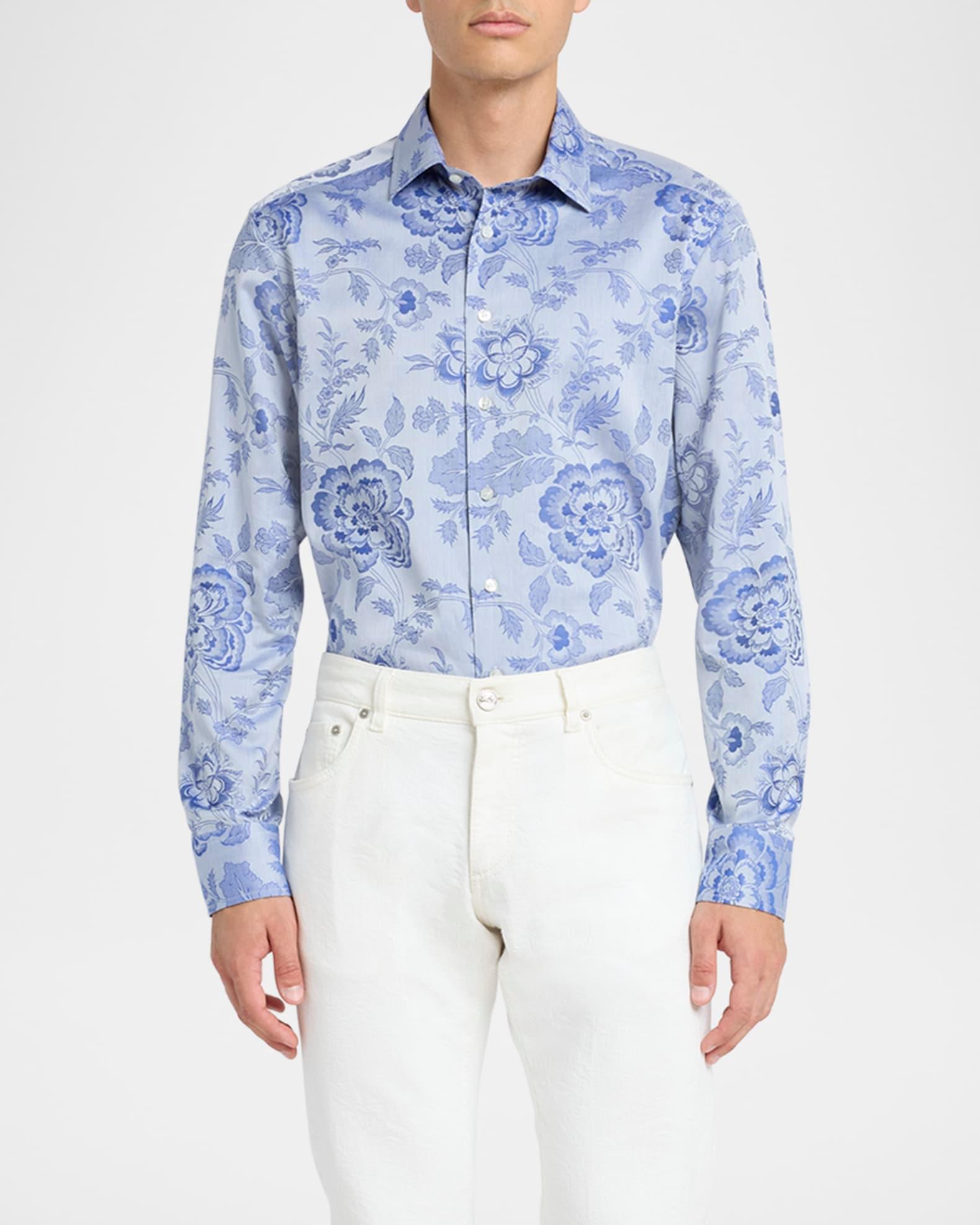 Men's Floral Sport Shirt Product Image