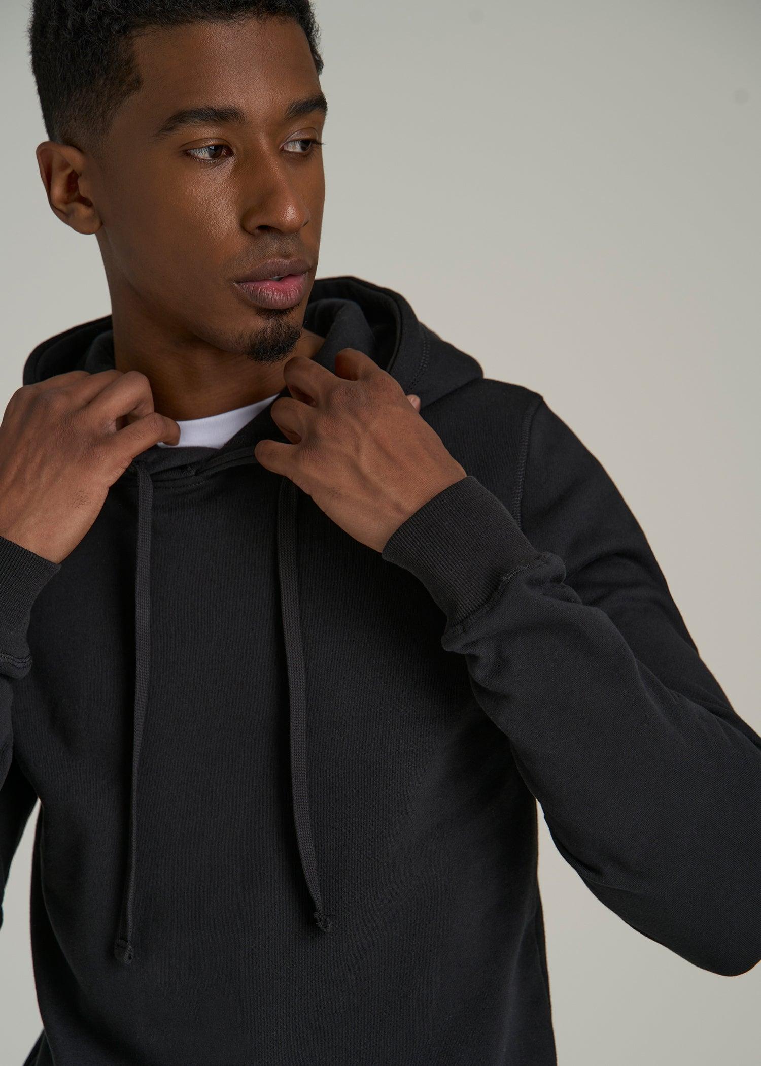 Wearever 2.0 Fleece Hoodie for Tall Men in Black Male Product Image