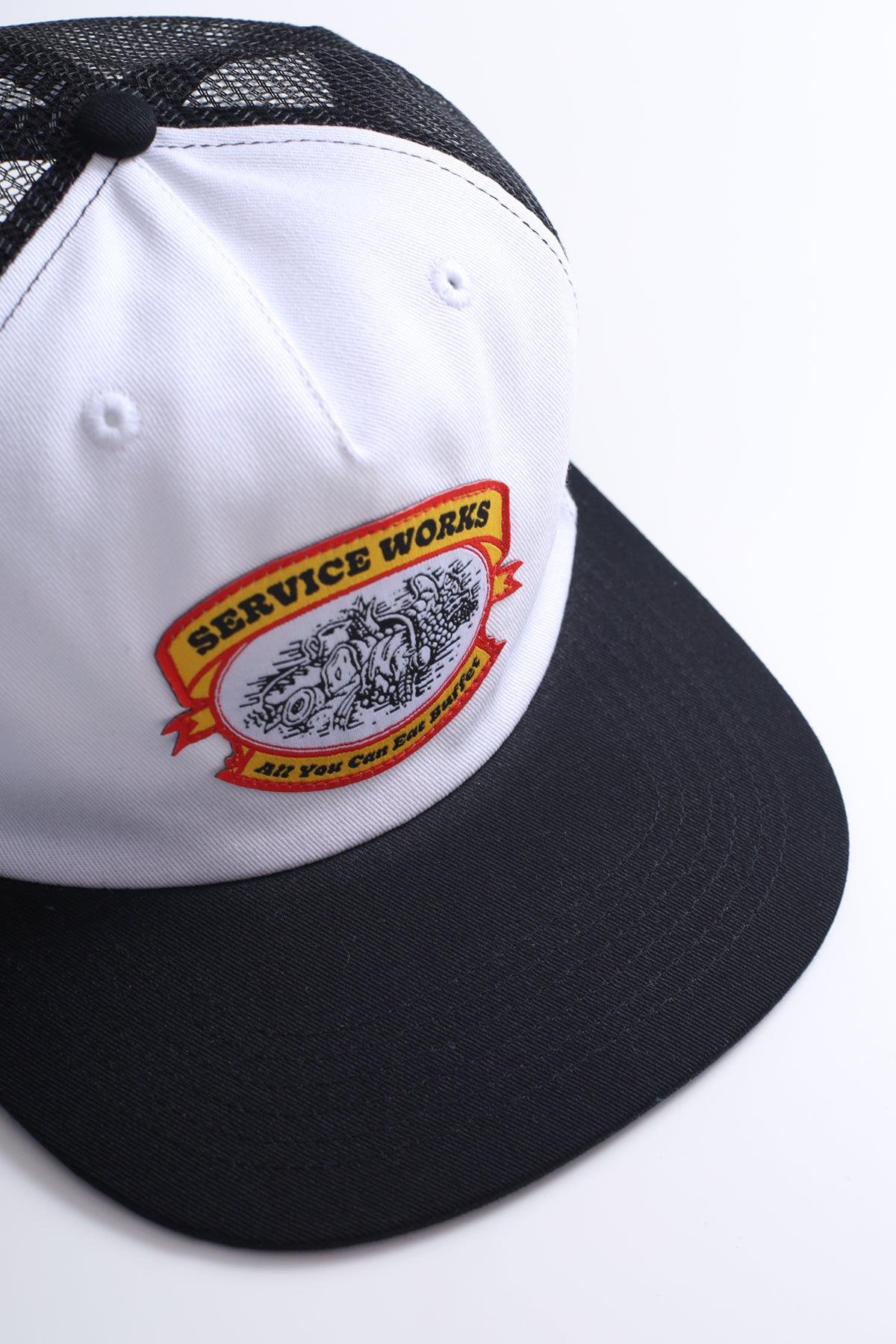 All you Can Eat Trucker Cap - Black/White Product Image