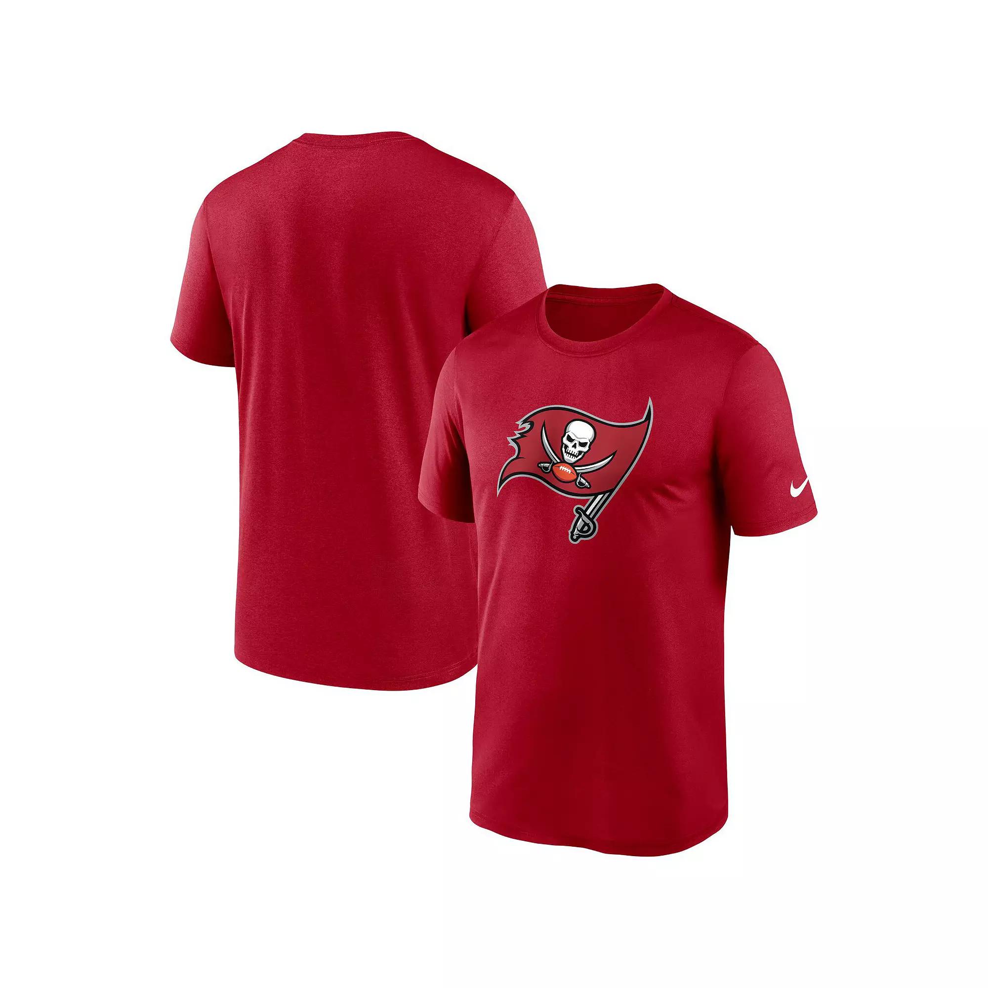 Men's Nike Red Tampa Bay Buccaneers Legend Logo Performance T-Shirt,  Product Image