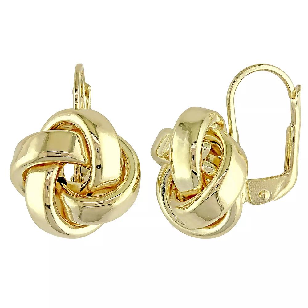 Stella Grace 10k Gold Love Knot Earrings, Women's Product Image