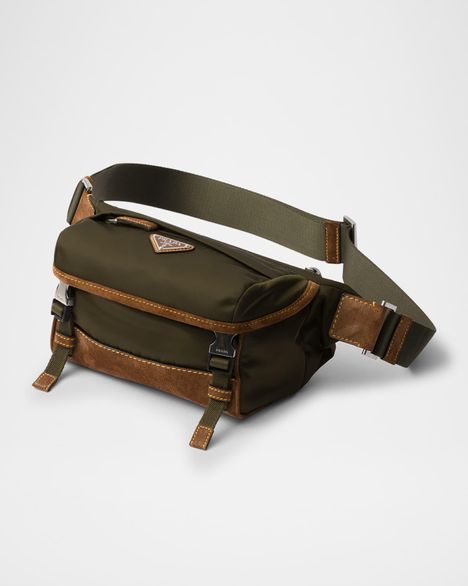 Small Re-Nylon and Suede Shoulder Bag Product Image