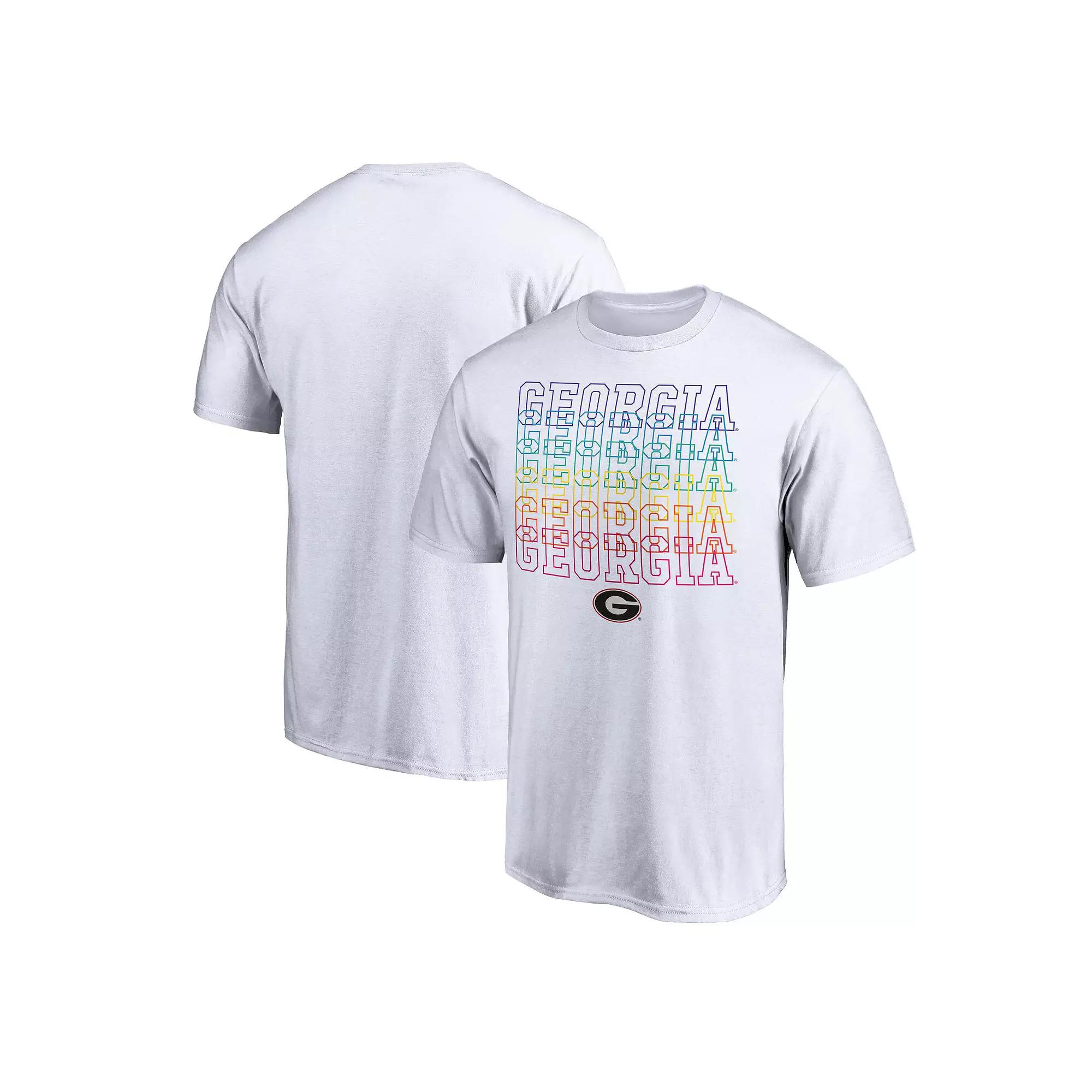 Men's White Georgia Bulldogs City Pride T-Shirt, Size: 3XL Product Image